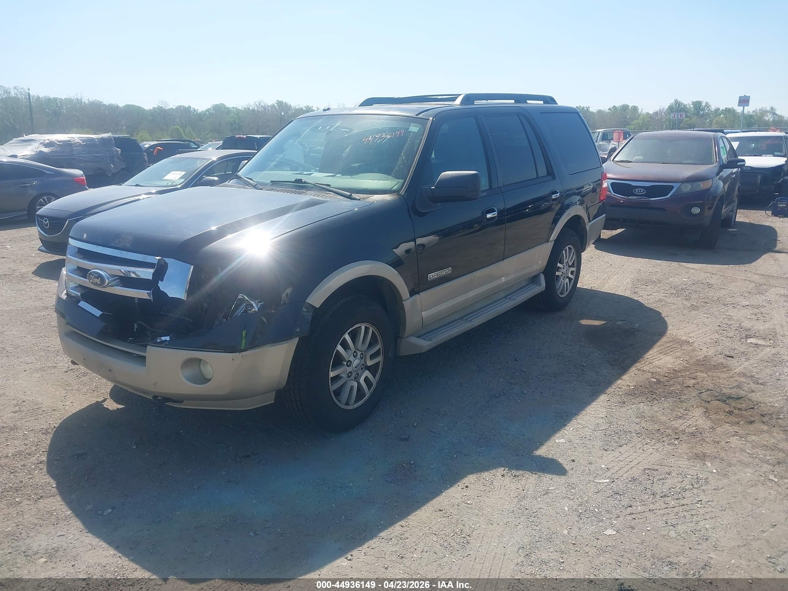 2007 Ford Expedition Eddie Bauer Black vin: 1FMFU18557LA70411