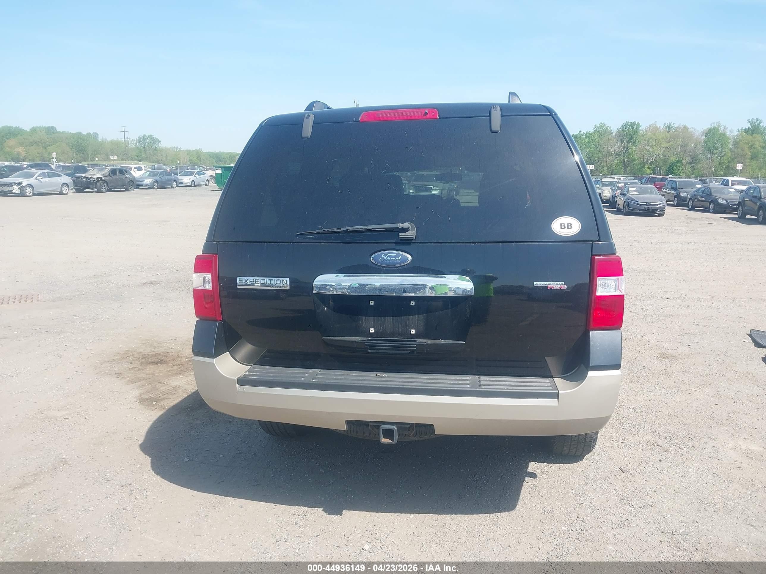 2007 Ford Expedition Eddie Bauer Black vin: 1FMFU18557LA70411