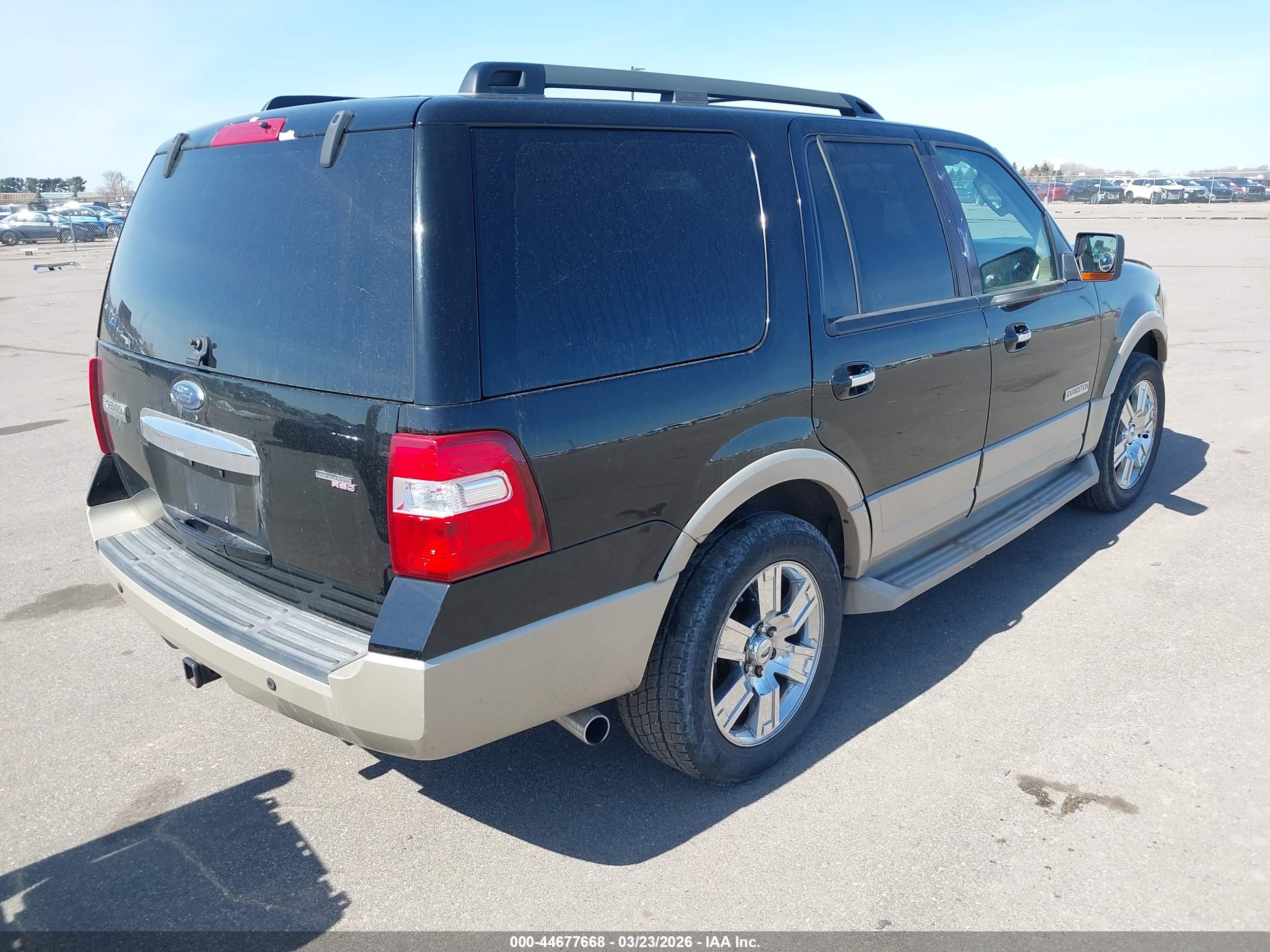 2007 Ford Expedition Eddie Bauer Black vin: 1FMFU18557LA72532