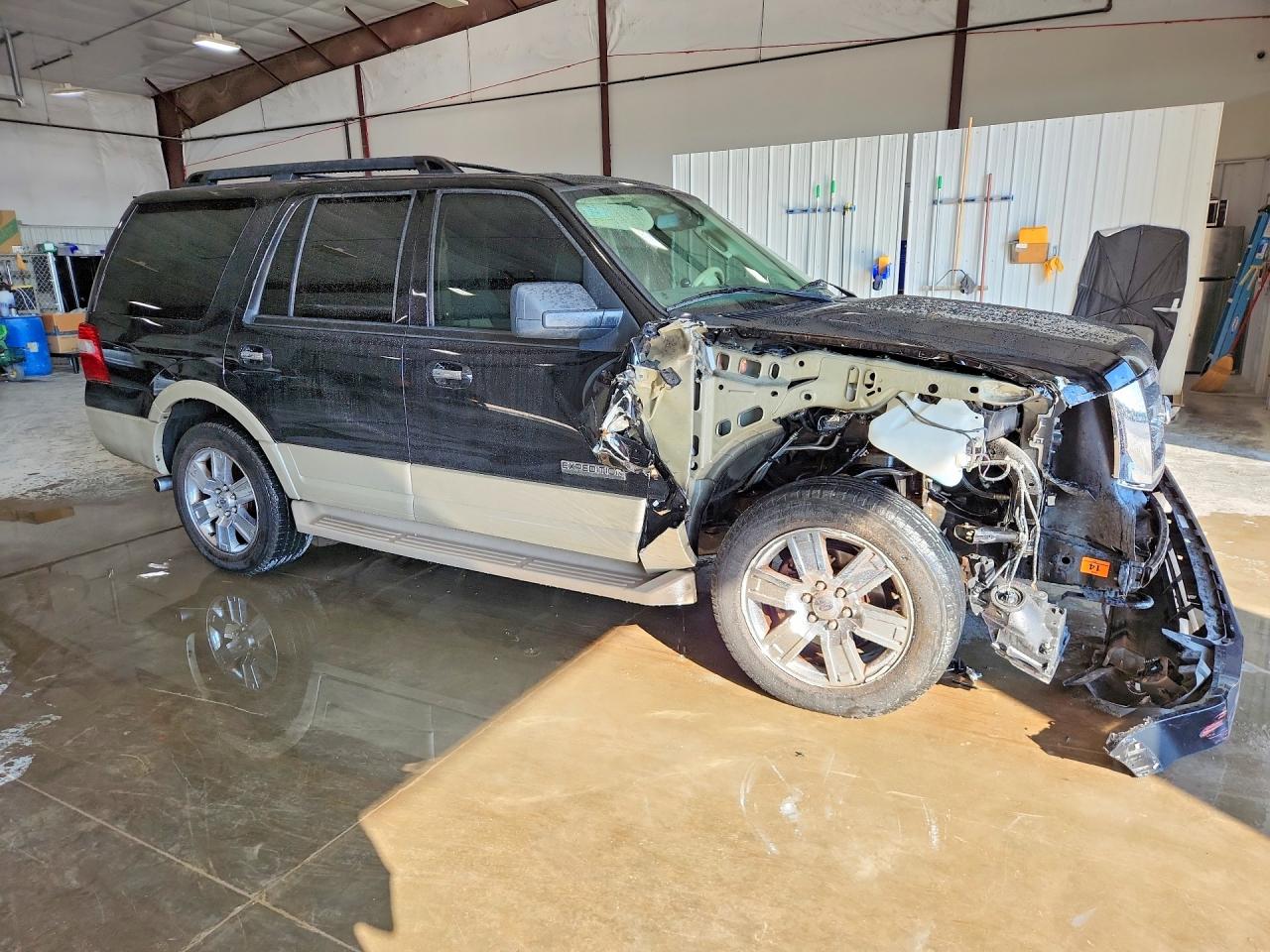 2008 Ford Expedition Eddie Bauer Black vin: 1FMFU18558LA09125