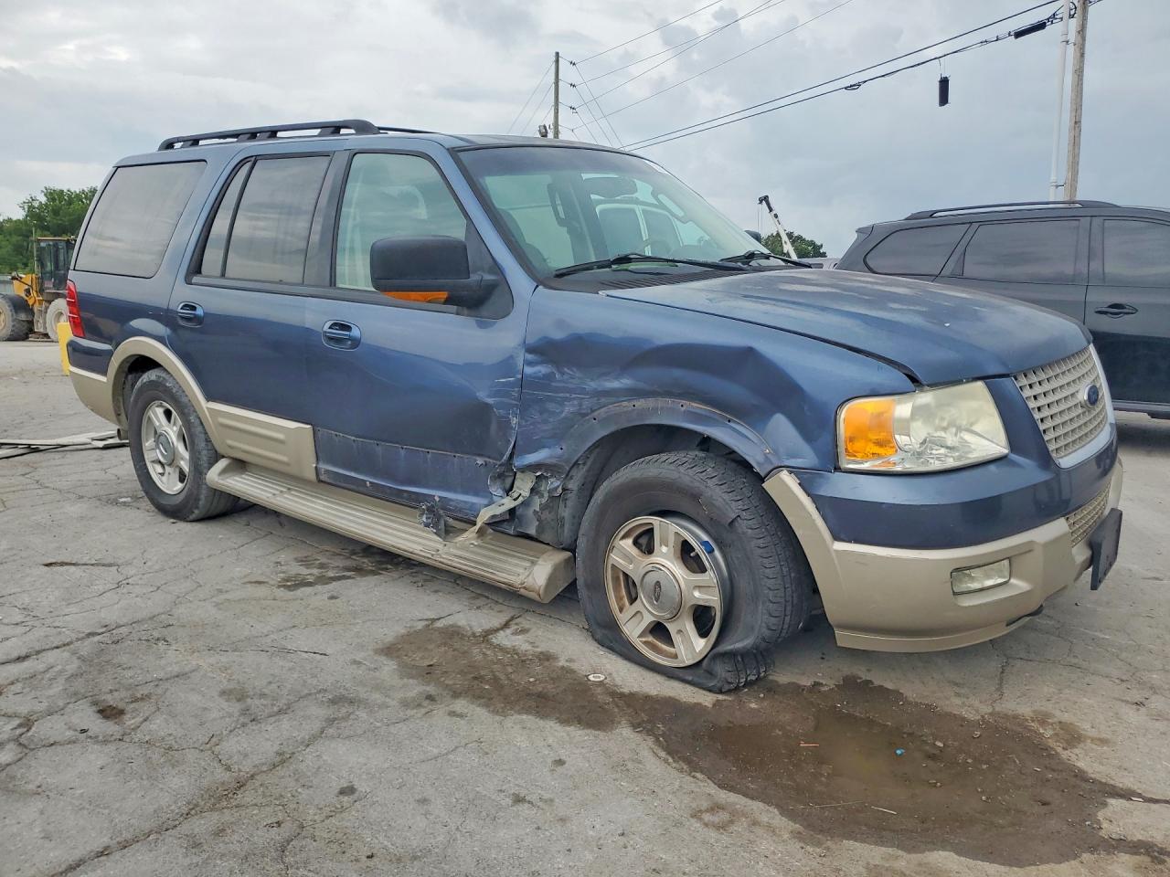 2005 Ford Expedition Eddie Bauer Blue vin: 1FMFU18575LA36175