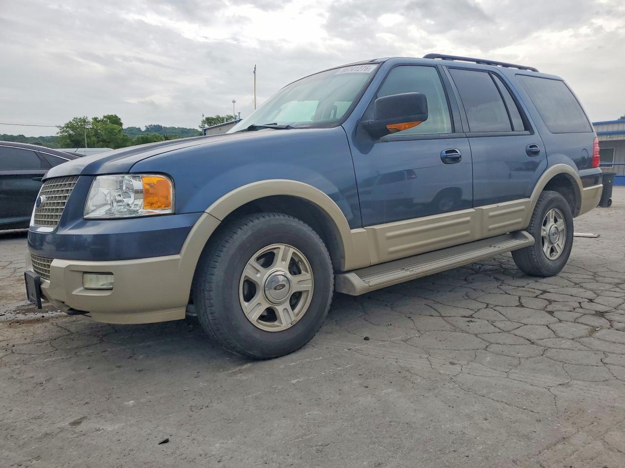 2005 Ford Expedition Eddie Bauer Blue vin: 1FMFU18575LA36175