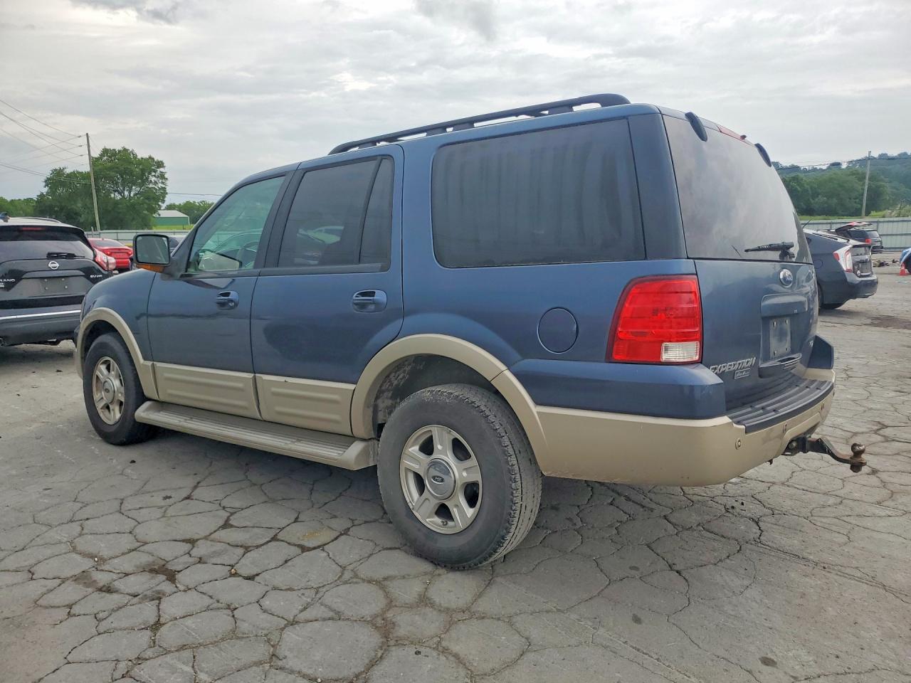 2005 Ford Expedition Eddie Bauer Blue vin: 1FMFU18575LA36175