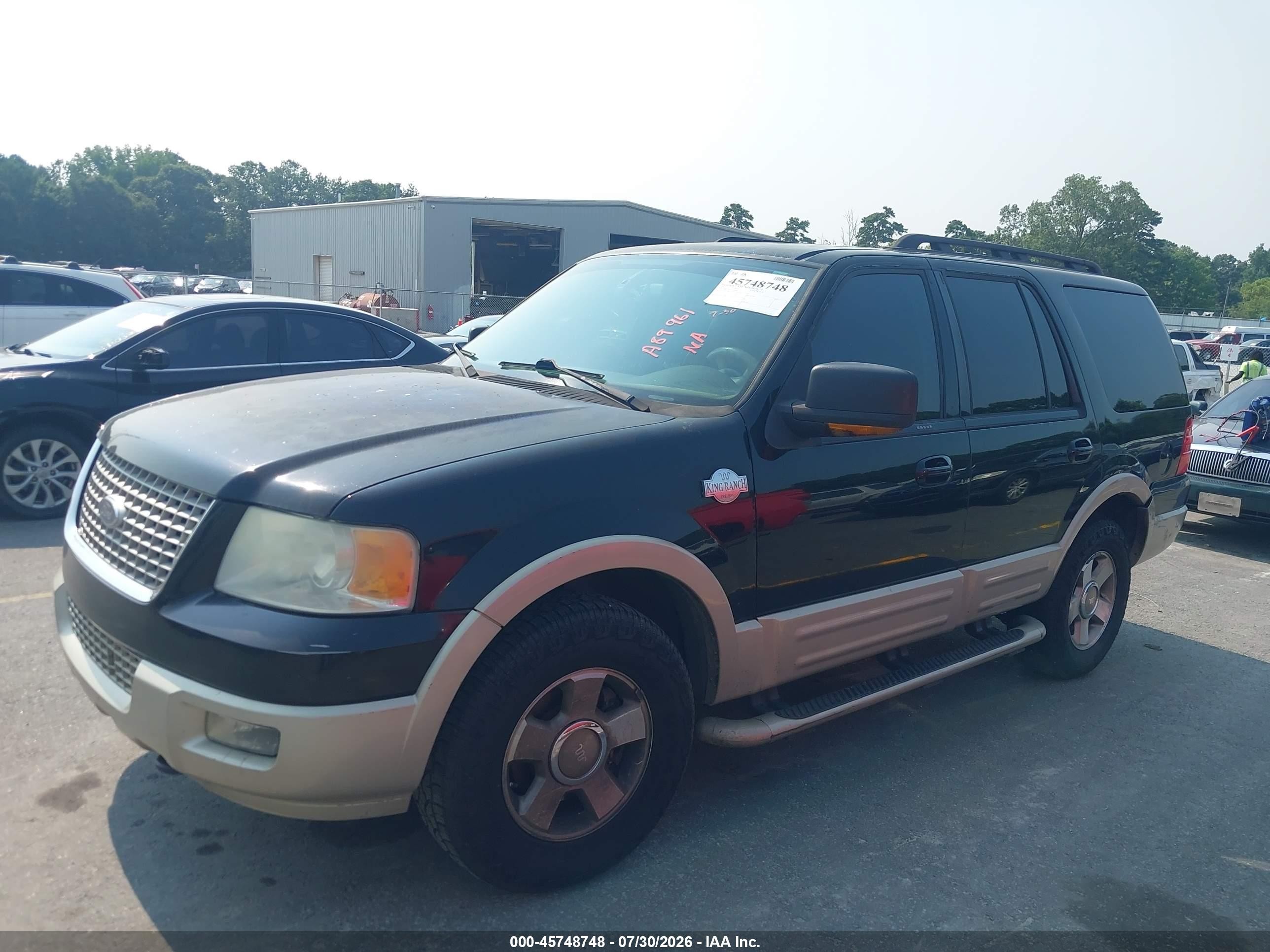 2005 Ford Expedition Eddie Bauer/king Ranch Черный vin: 1FMFU18575LA89961