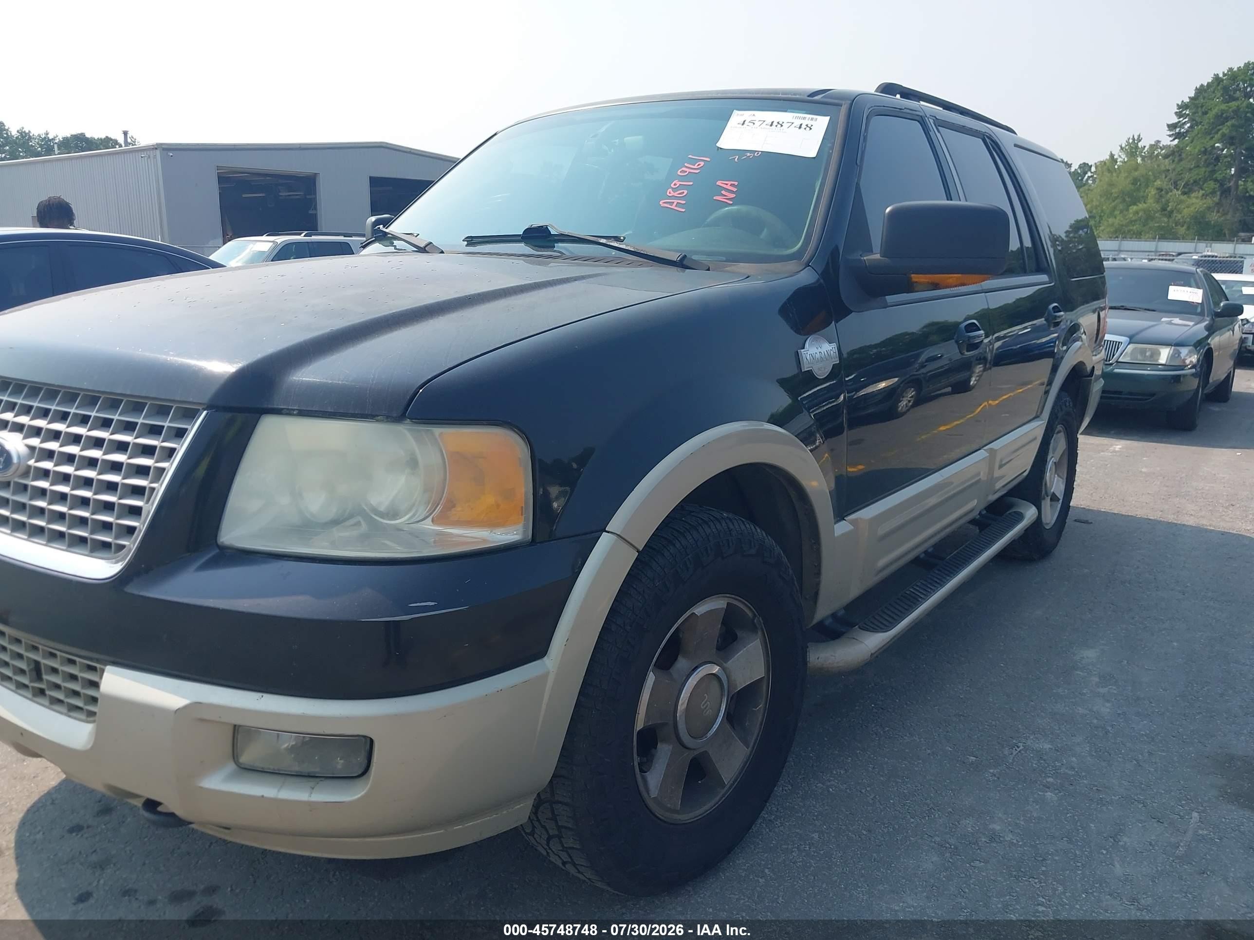 2005 Ford Expedition Eddie Bauer/king Ranch Черный vin: 1FMFU18575LA89961