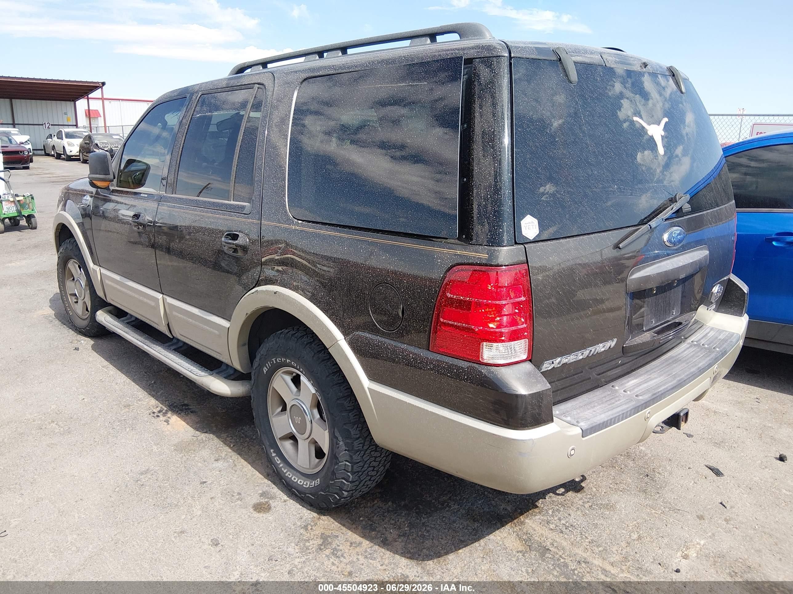 2006 Ford Expedition Eddie Bauer/king Ranch Dark Brown vin: 1FMFU18576LA09818