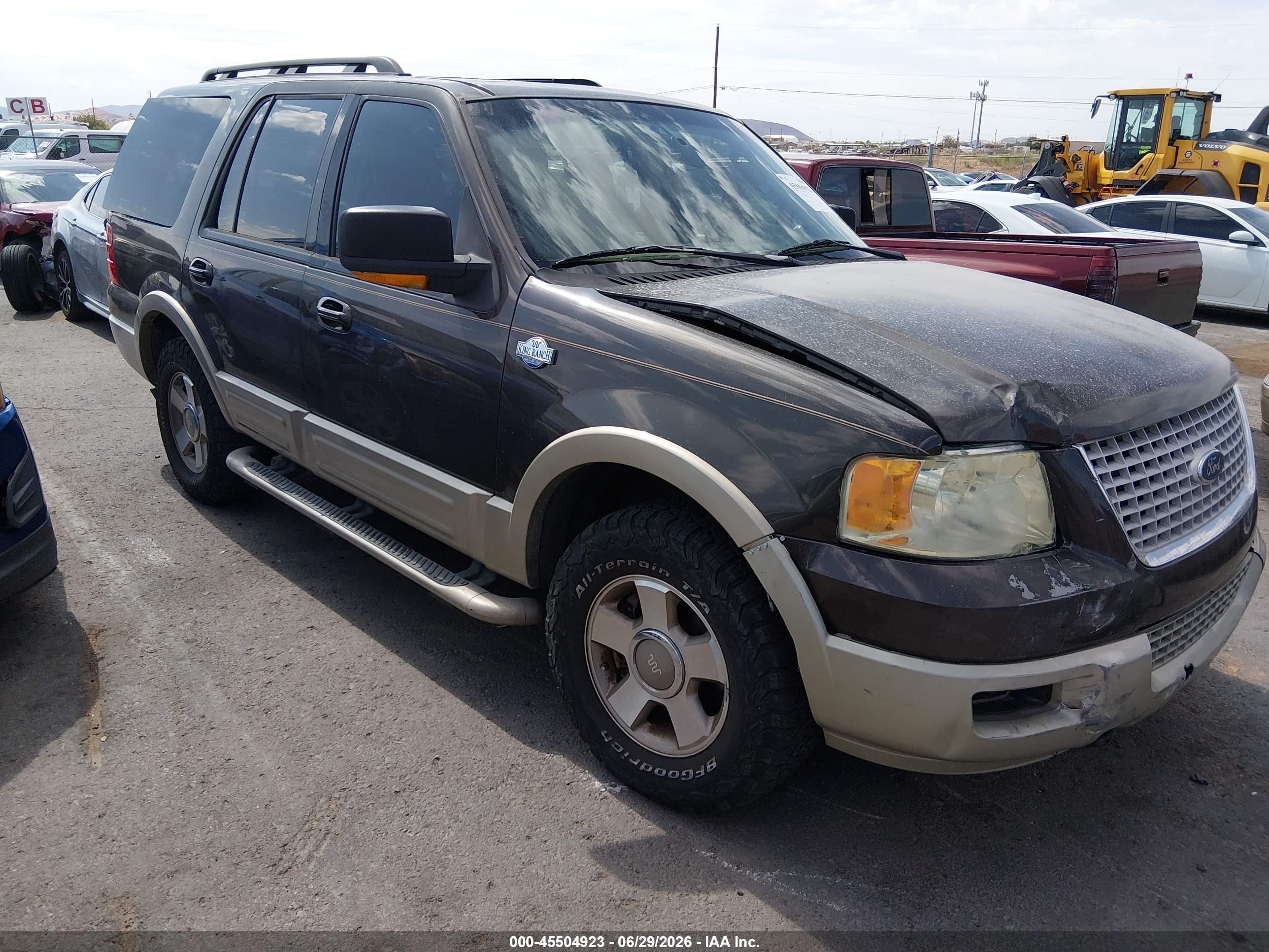 2006 Ford Expedition Eddie Bauer/king Ranch Dark Brown vin: 1FMFU18576LA09818