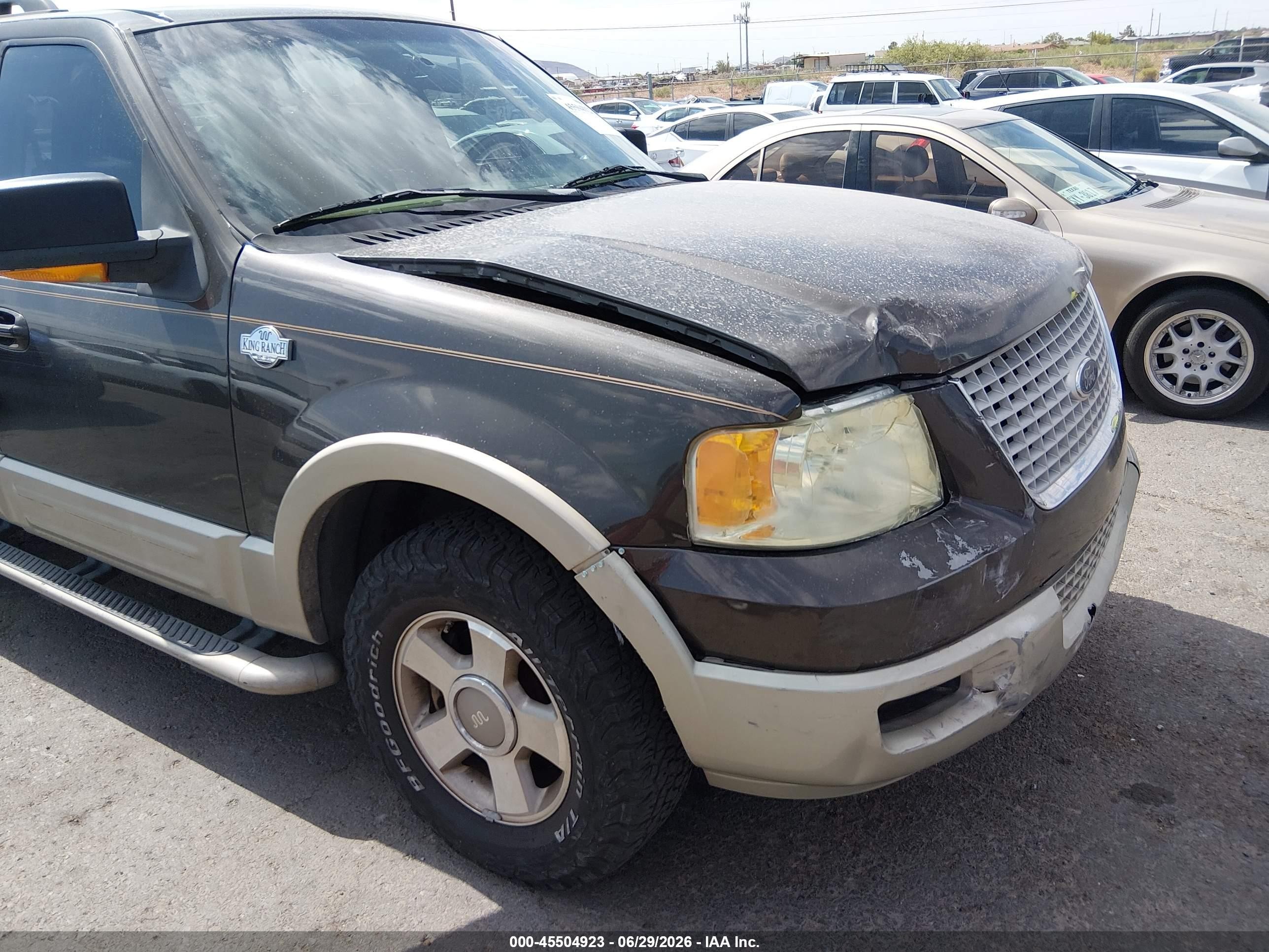 2006 Ford Expedition Eddie Bauer/king Ranch Dark Brown vin: 1FMFU18576LA09818
