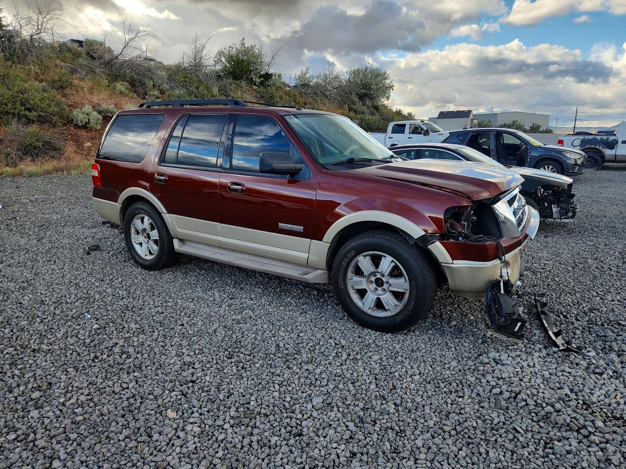2007 Ford Expedition Eddie Bauer Brown vin: 1FMFU18577LA43582
