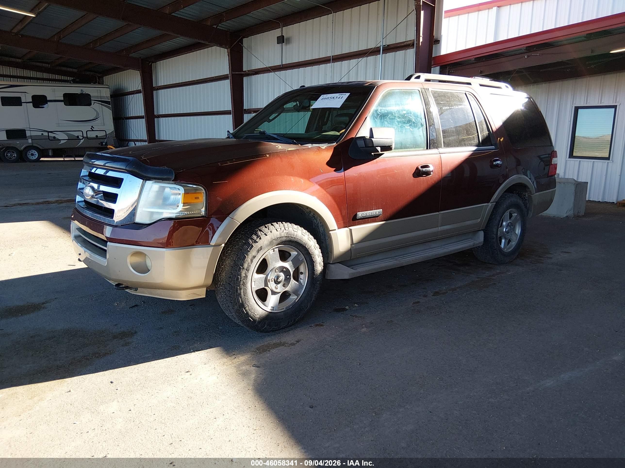 2007 Ford Expedition Eddie Bauer Burgundy vin: 1FMFU18577LA91129