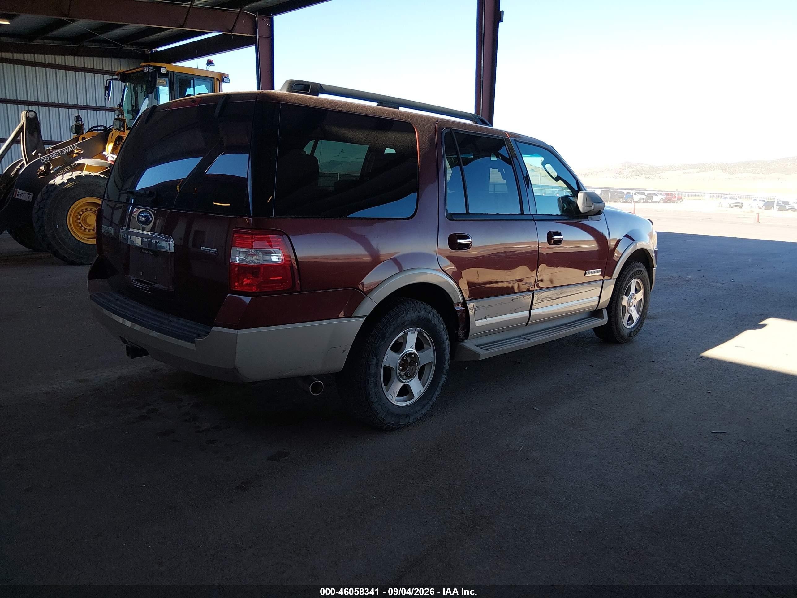 2007 Ford Expedition Eddie Bauer Burgundy vin: 1FMFU18577LA91129