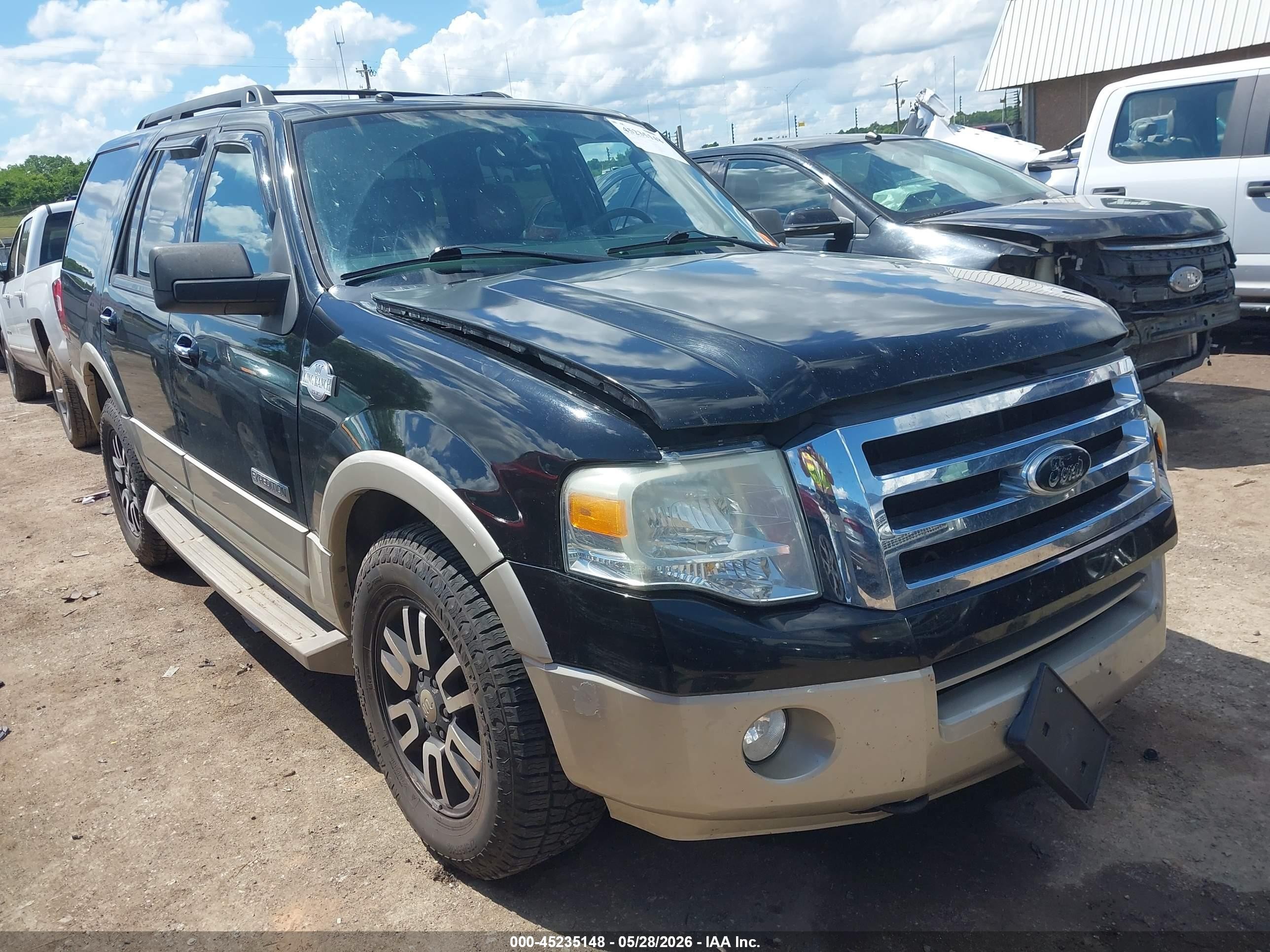 2008 Ford Expedition Eddie Bauer/king Ranch Черный vin: 1FMFU18578LA40876