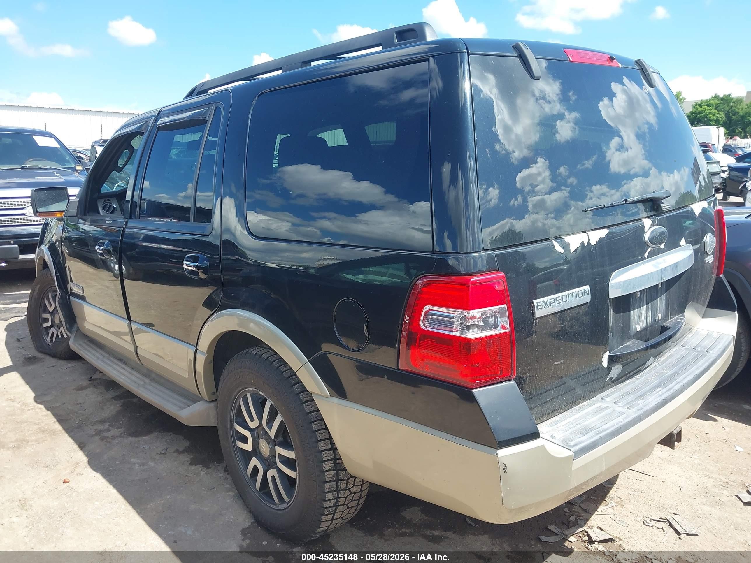 2008 Ford Expedition Eddie Bauer/king Ranch Черный vin: 1FMFU18578LA40876