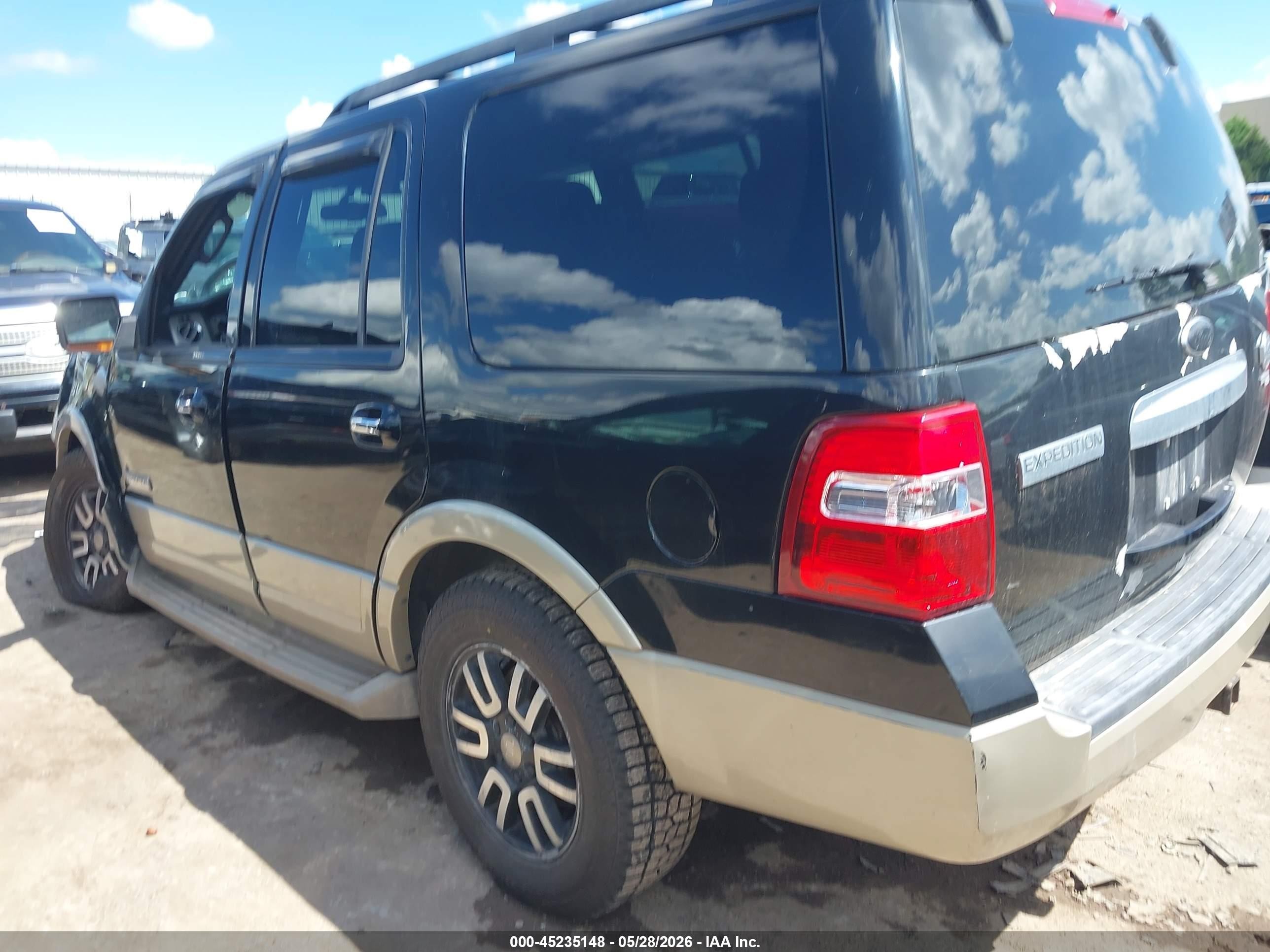 2008 Ford Expedition Eddie Bauer/king Ranch Черный vin: 1FMFU18578LA40876