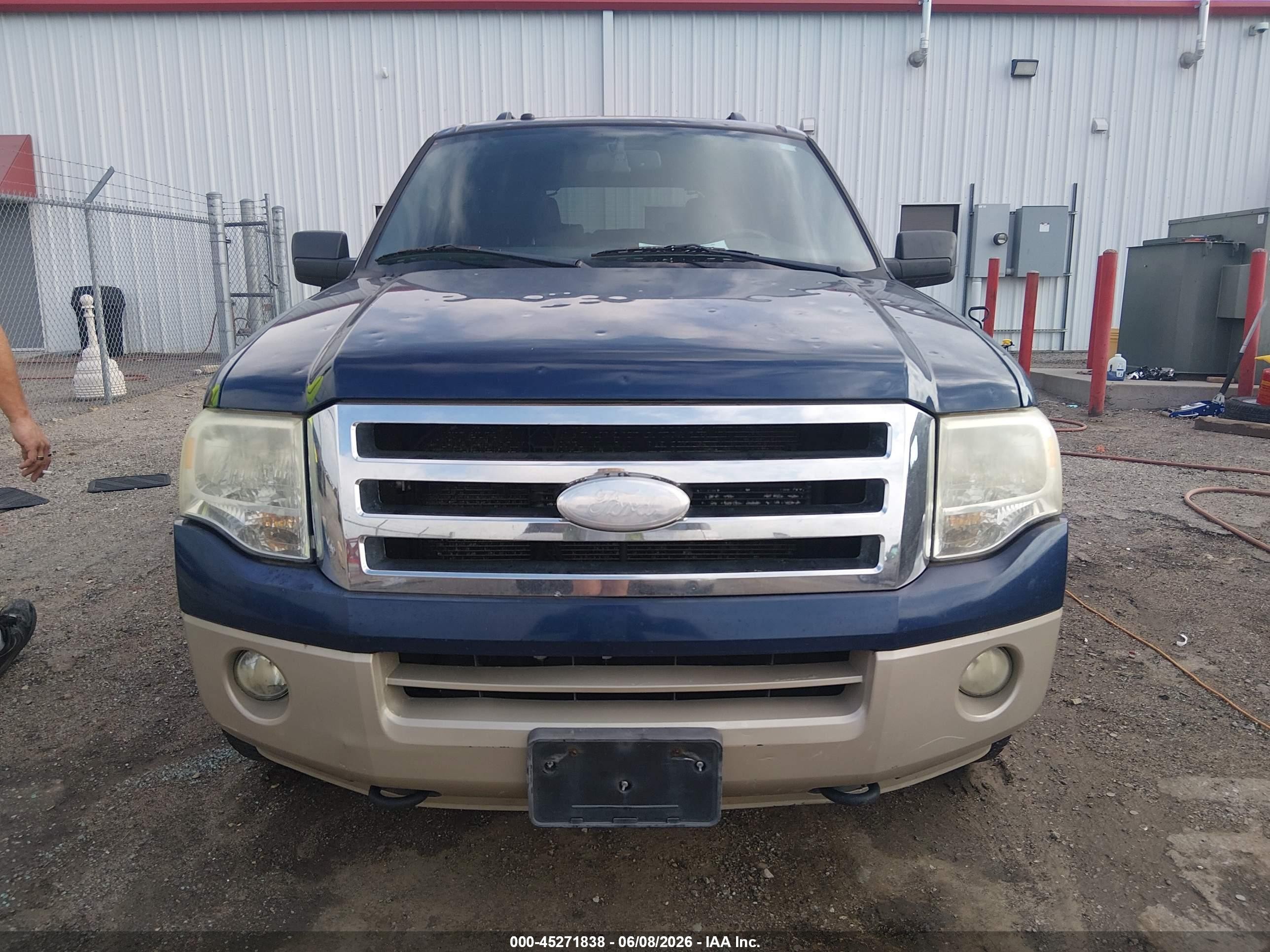 2007 Ford Expedition Eddie Bauer Blue vin: 1FMFU18587LA23356