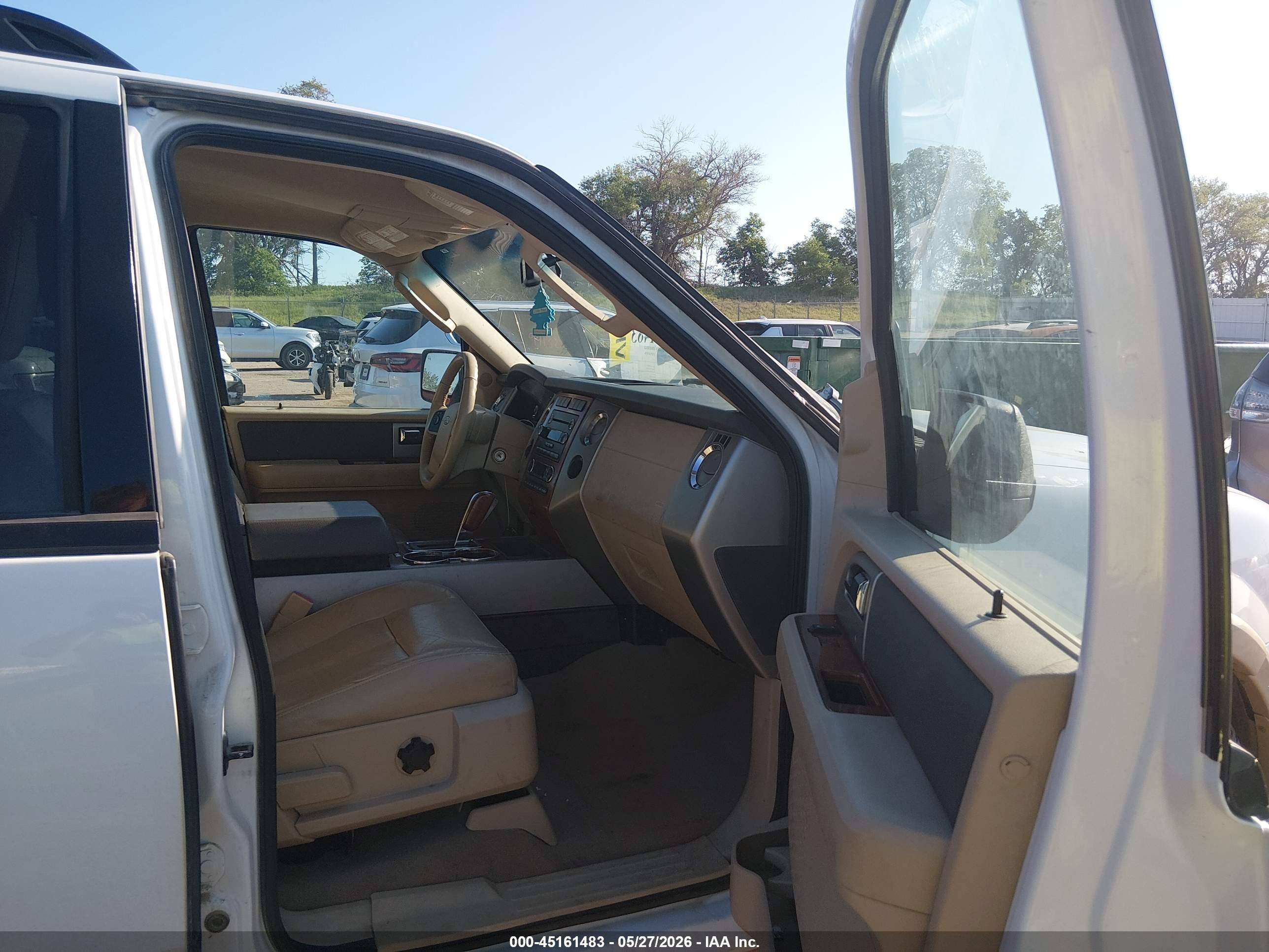 2009 Ford Expedition Eddie Bauer/king Ranch White vin: 1FMFU18589EA78364
