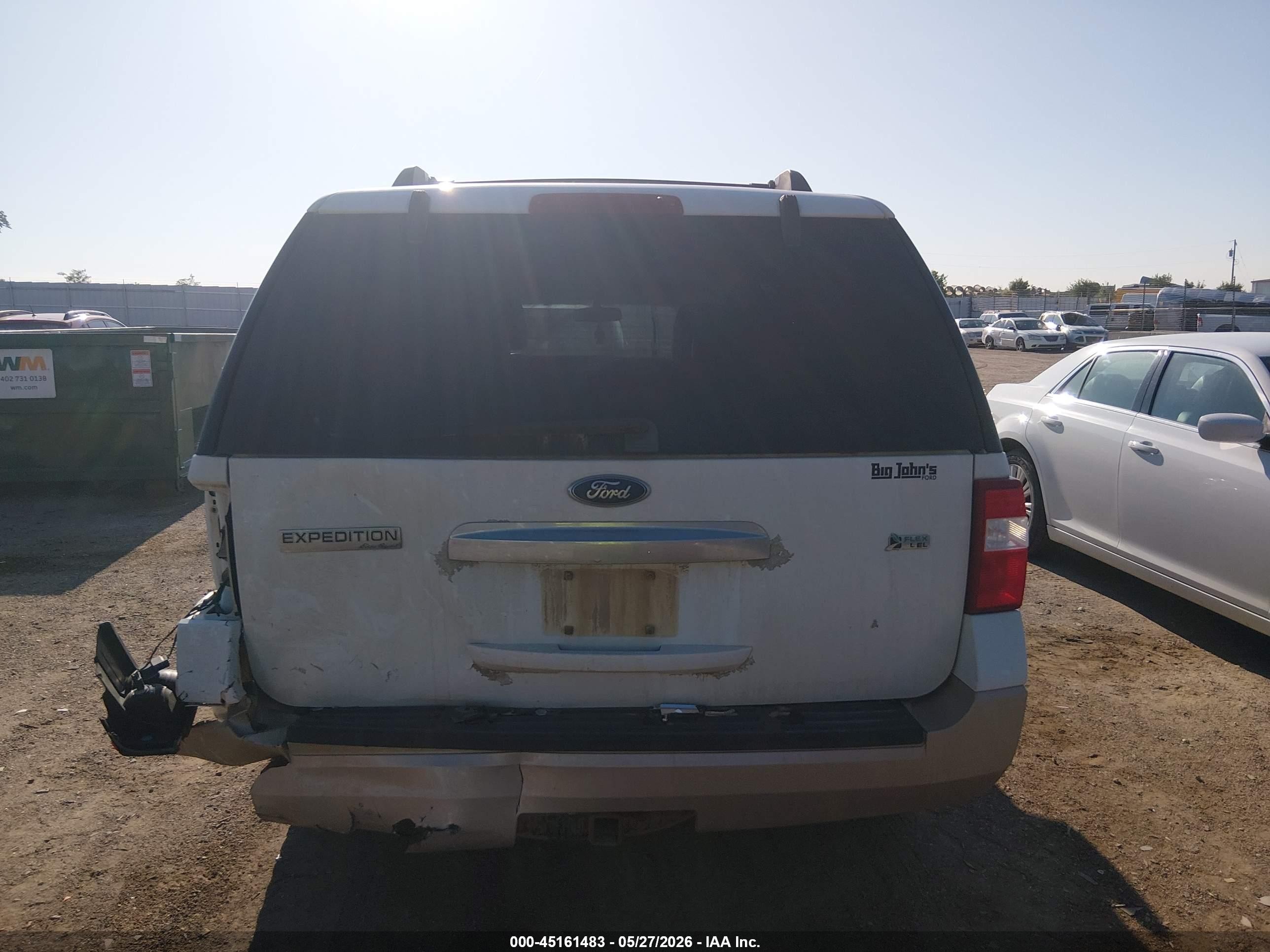 2009 Ford Expedition Eddie Bauer/king Ranch White vin: 1FMFU18589EA78364