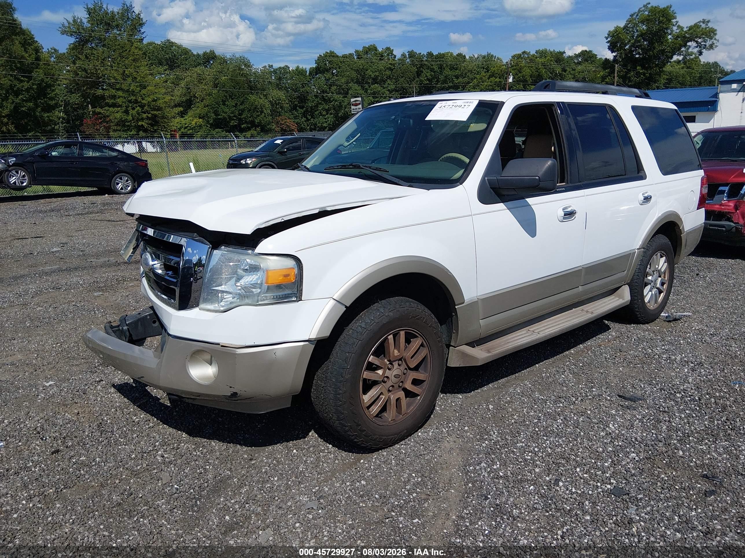 2009 Ford Expedition Eddie Bauer/king Ranch White vin: 1FMFU18589EB03750