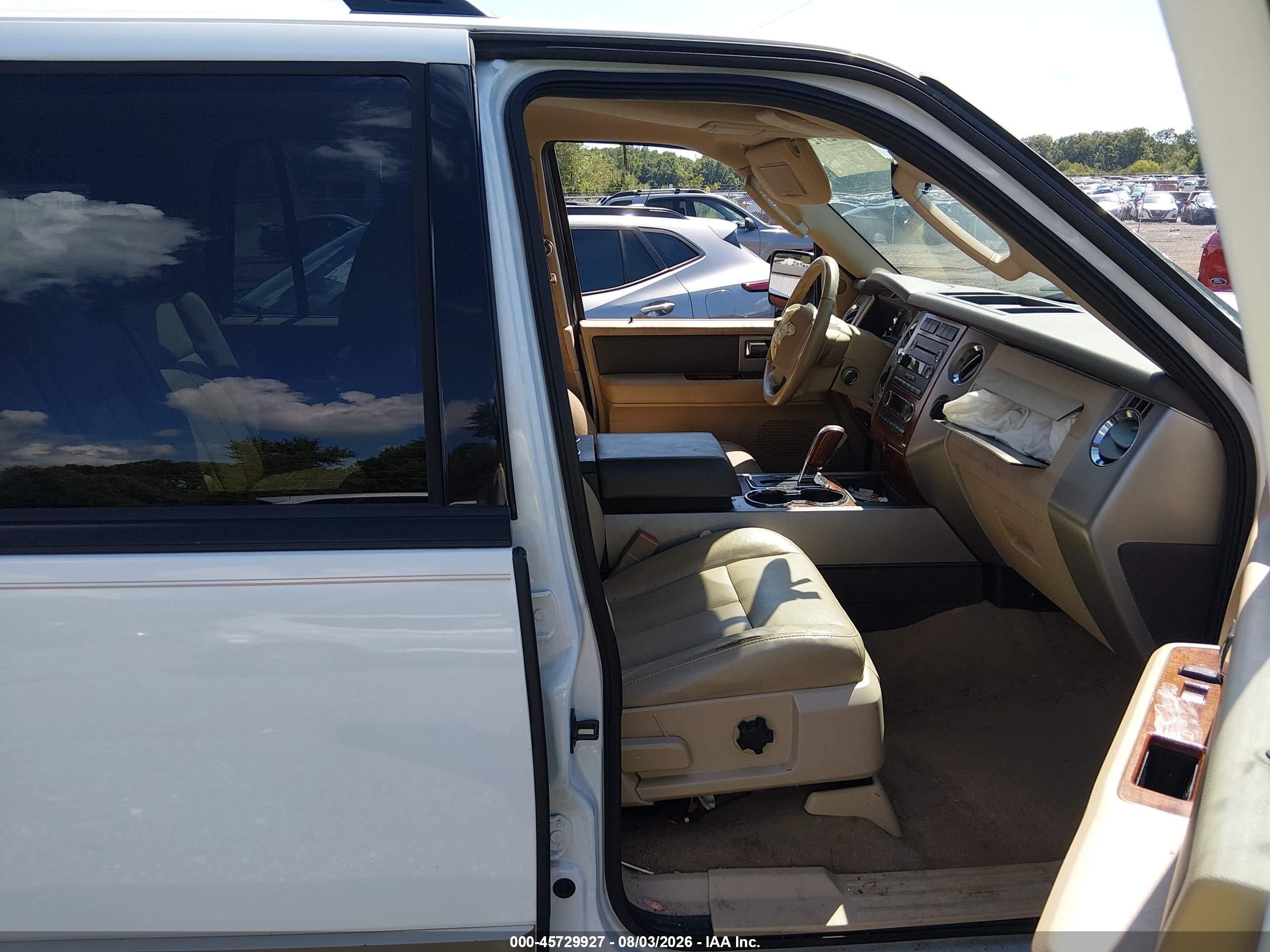 2009 Ford Expedition Eddie Bauer/king Ranch White vin: 1FMFU18589EB03750