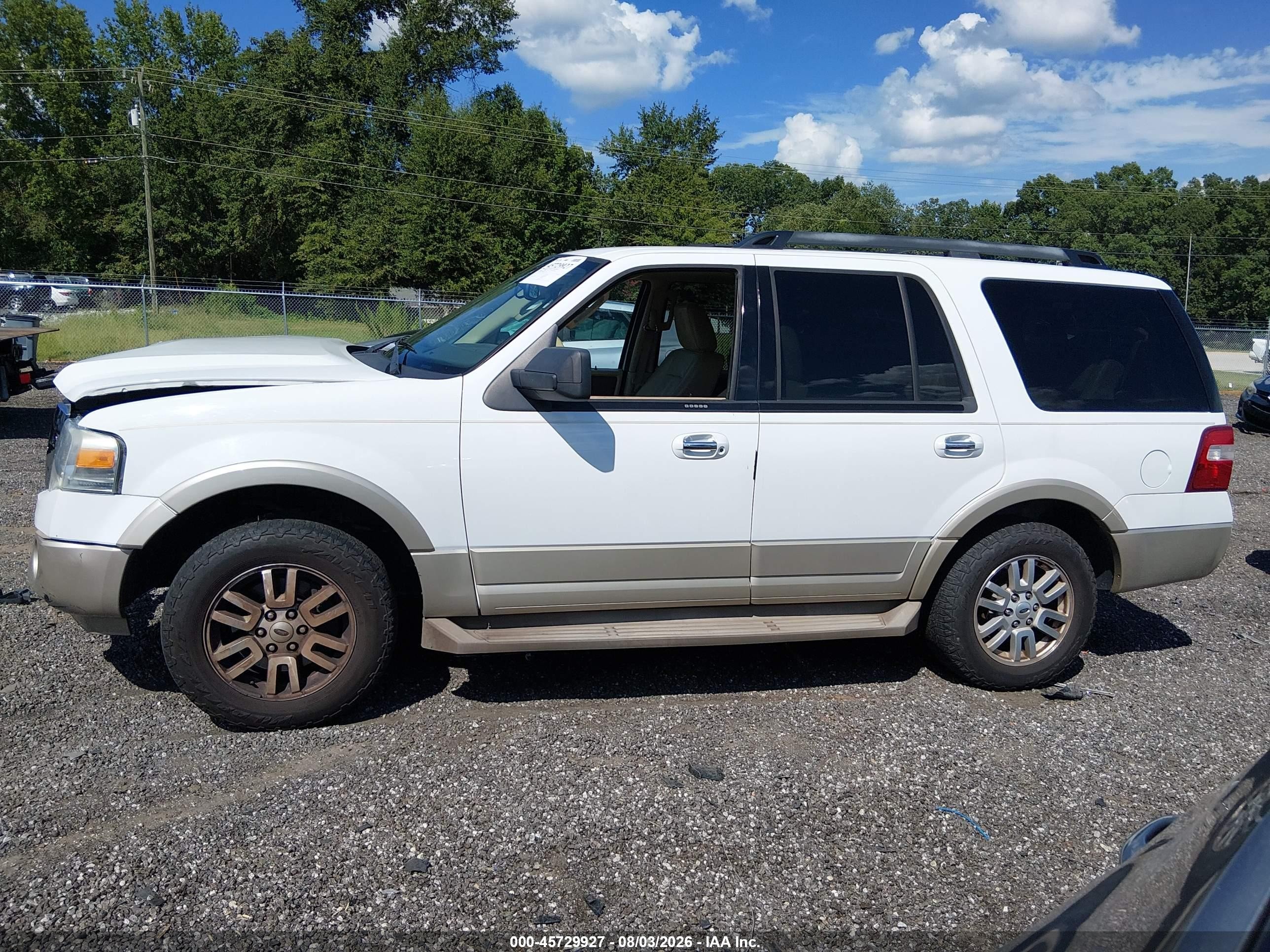 2009 Ford Expedition Eddie Bauer/king Ranch White vin: 1FMFU18589EB03750