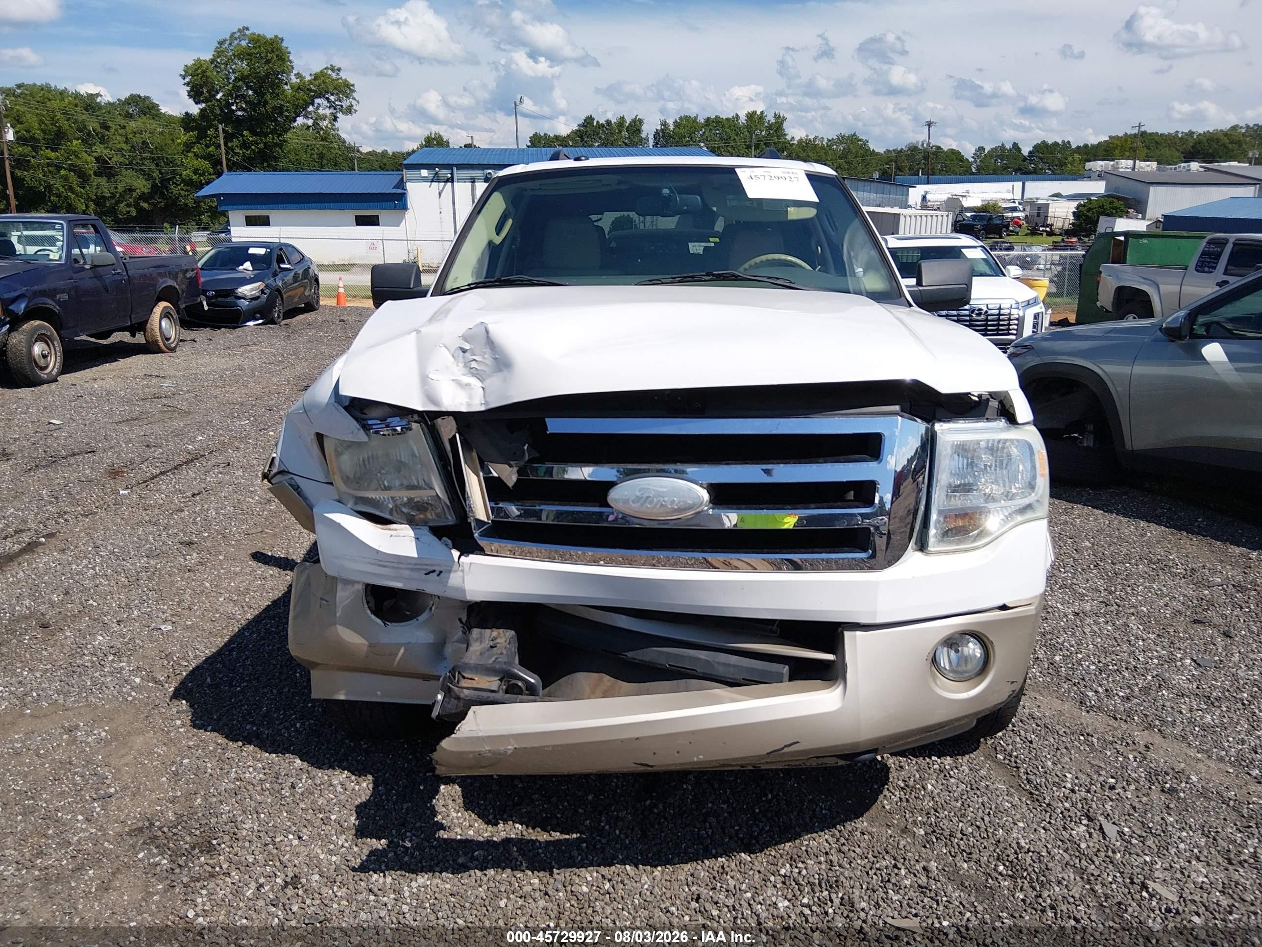 2009 Ford Expedition Eddie Bauer/king Ranch White vin: 1FMFU18589EB03750