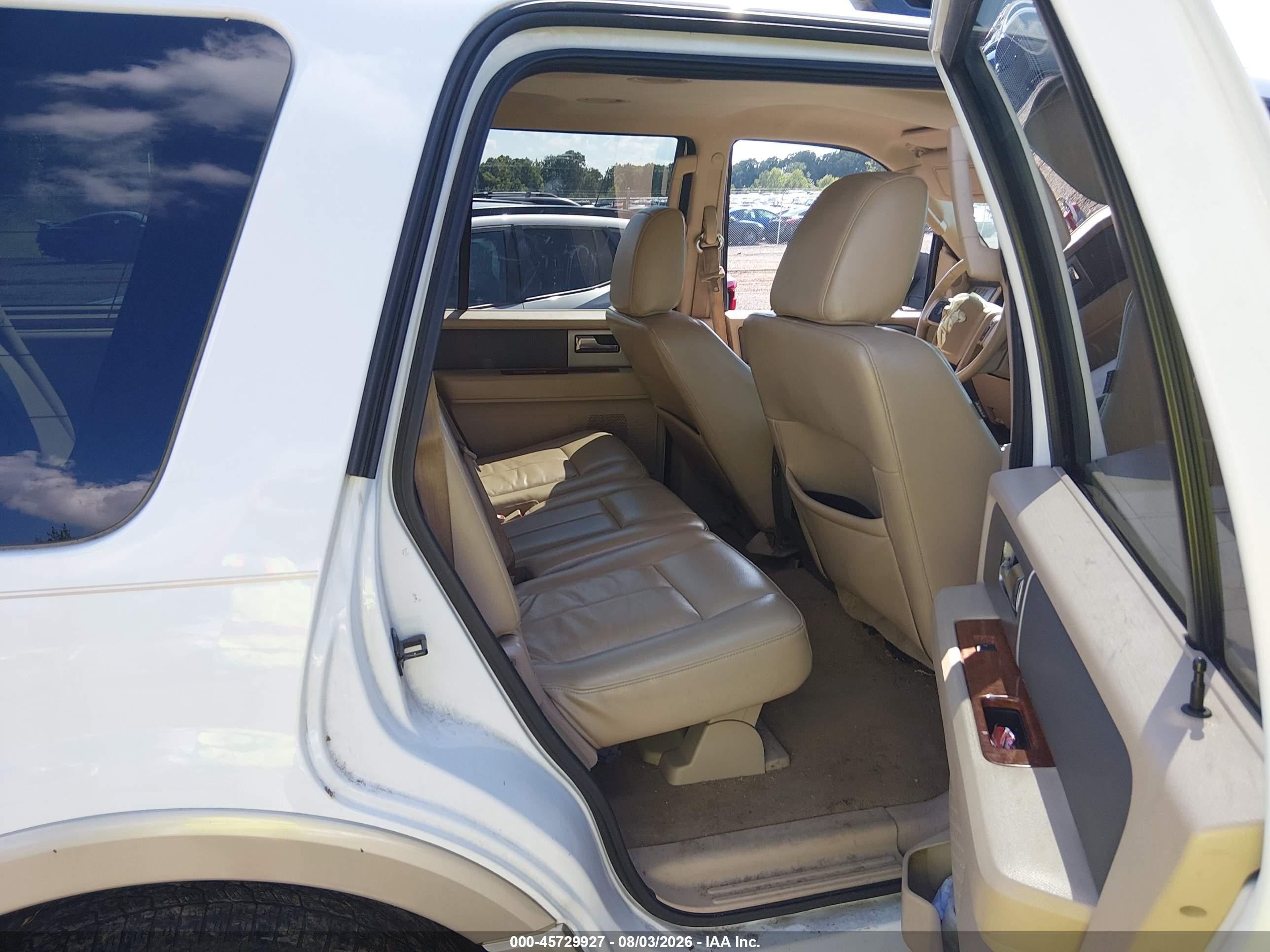 2009 Ford Expedition Eddie Bauer/king Ranch White vin: 1FMFU18589EB03750