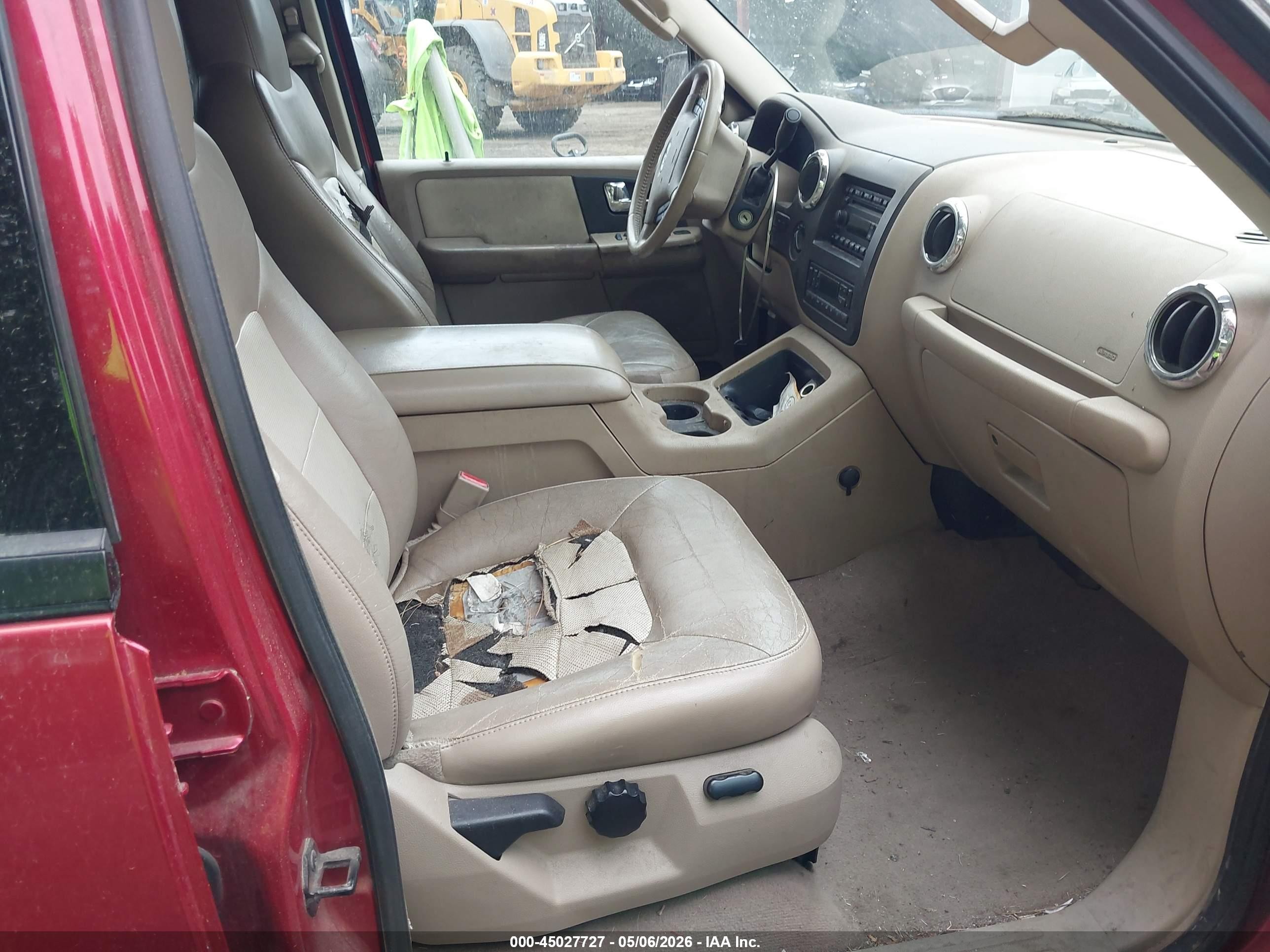 2005 Ford Expedition Eddie Bauer/king Ranch Red vin: 1FMFU18595LA60414
