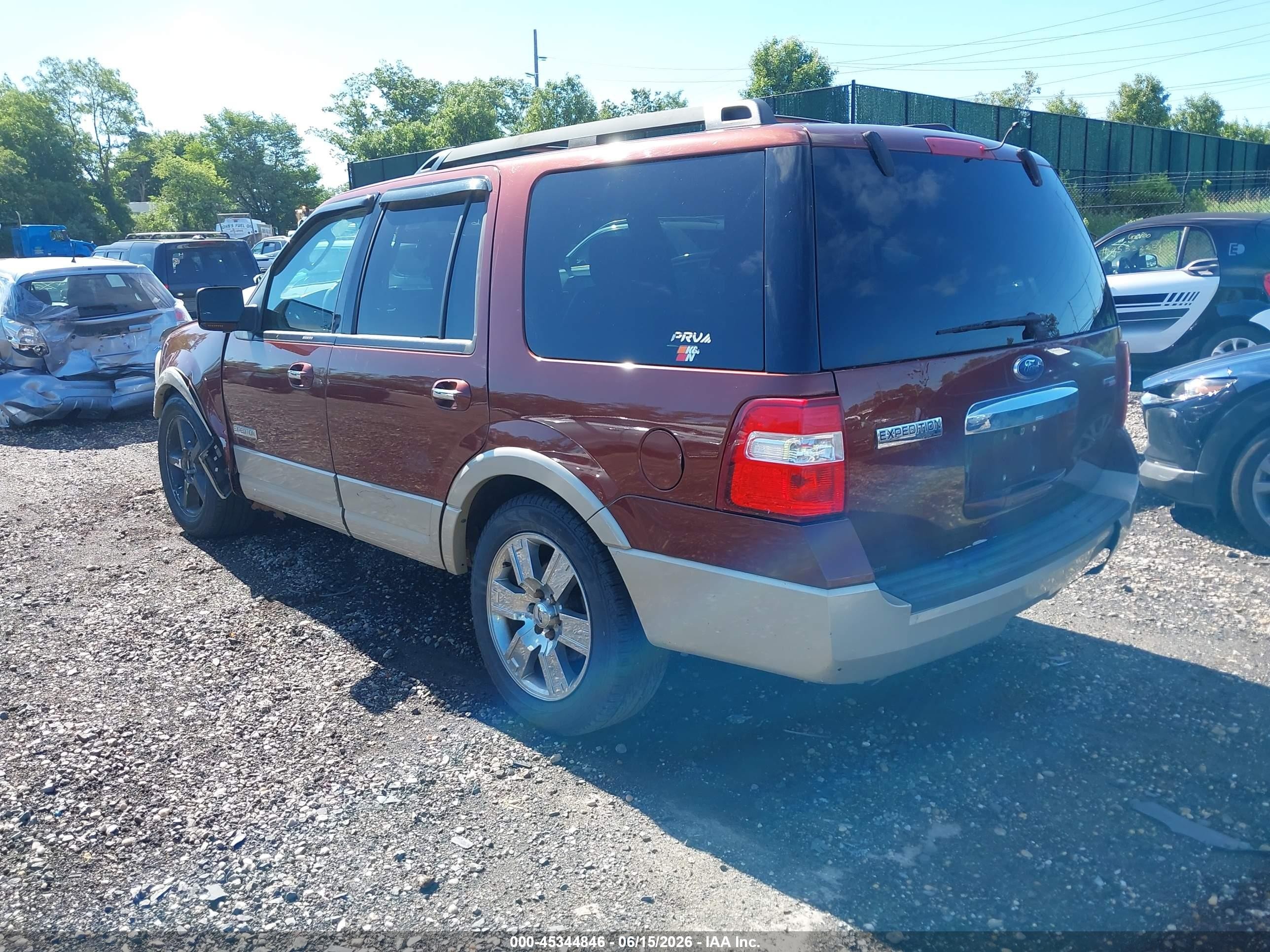 2007 Ford Expedition Eddie Bauer Brown vin: 1FMFU185X7LA15789