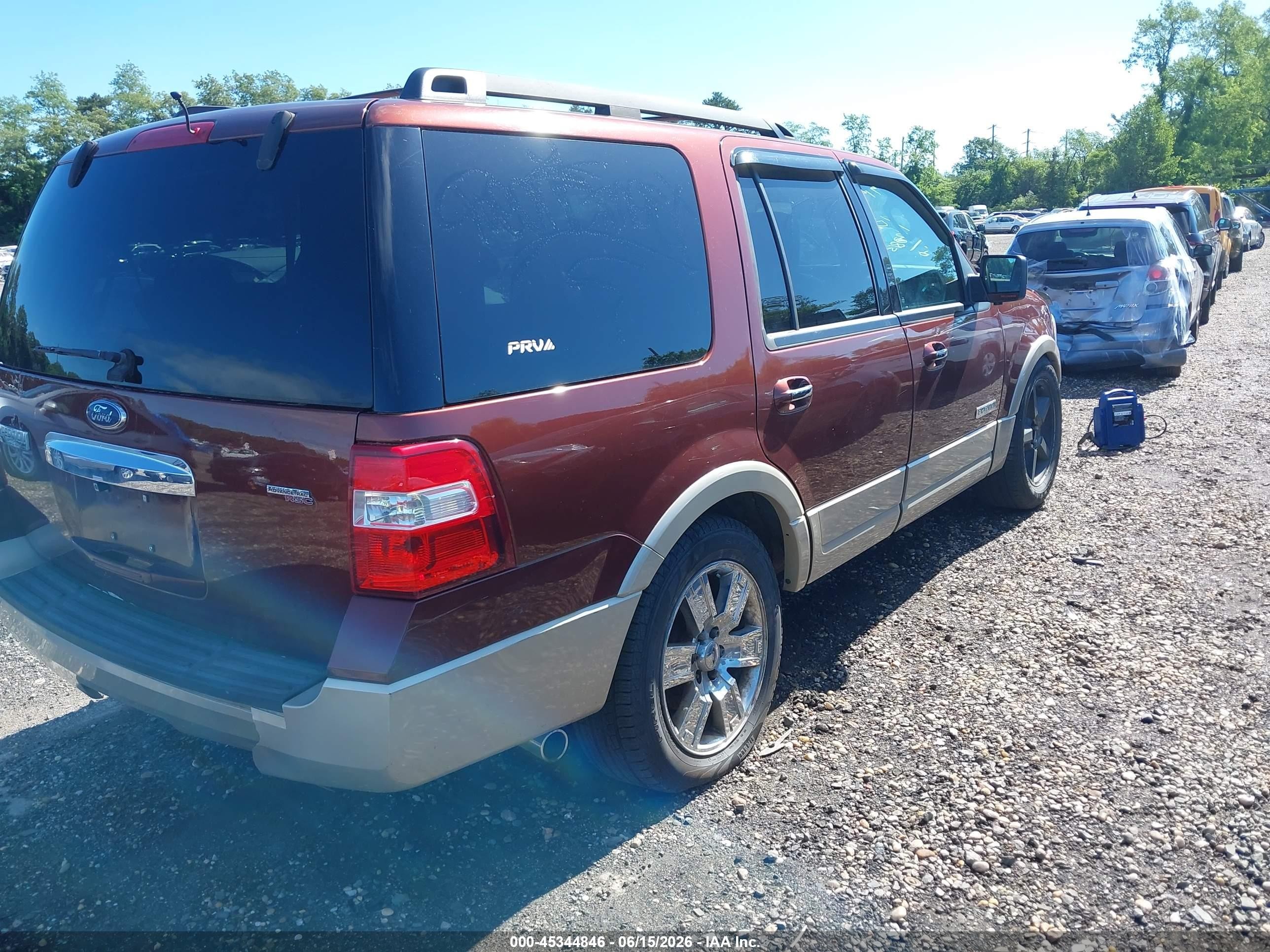 2007 Ford Expedition Eddie Bauer Brown vin: 1FMFU185X7LA15789