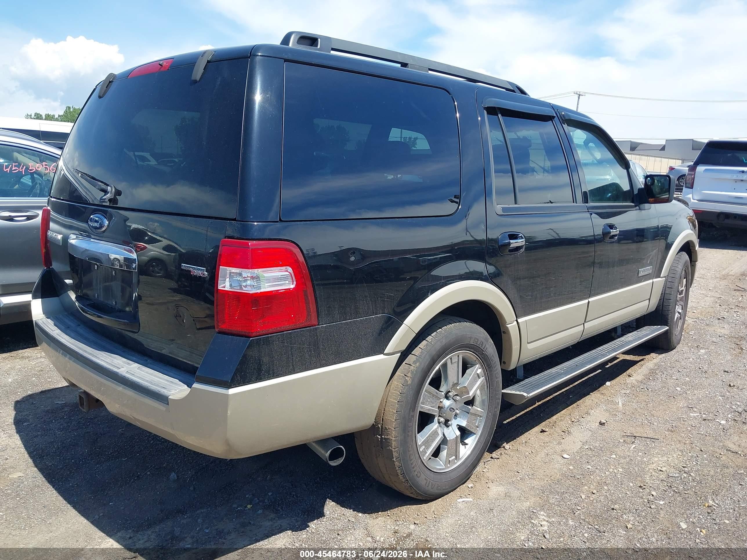 2008 Ford Expedition Eddie Bauer/king Ranch Black vin: 1FMFU185X8LA24879