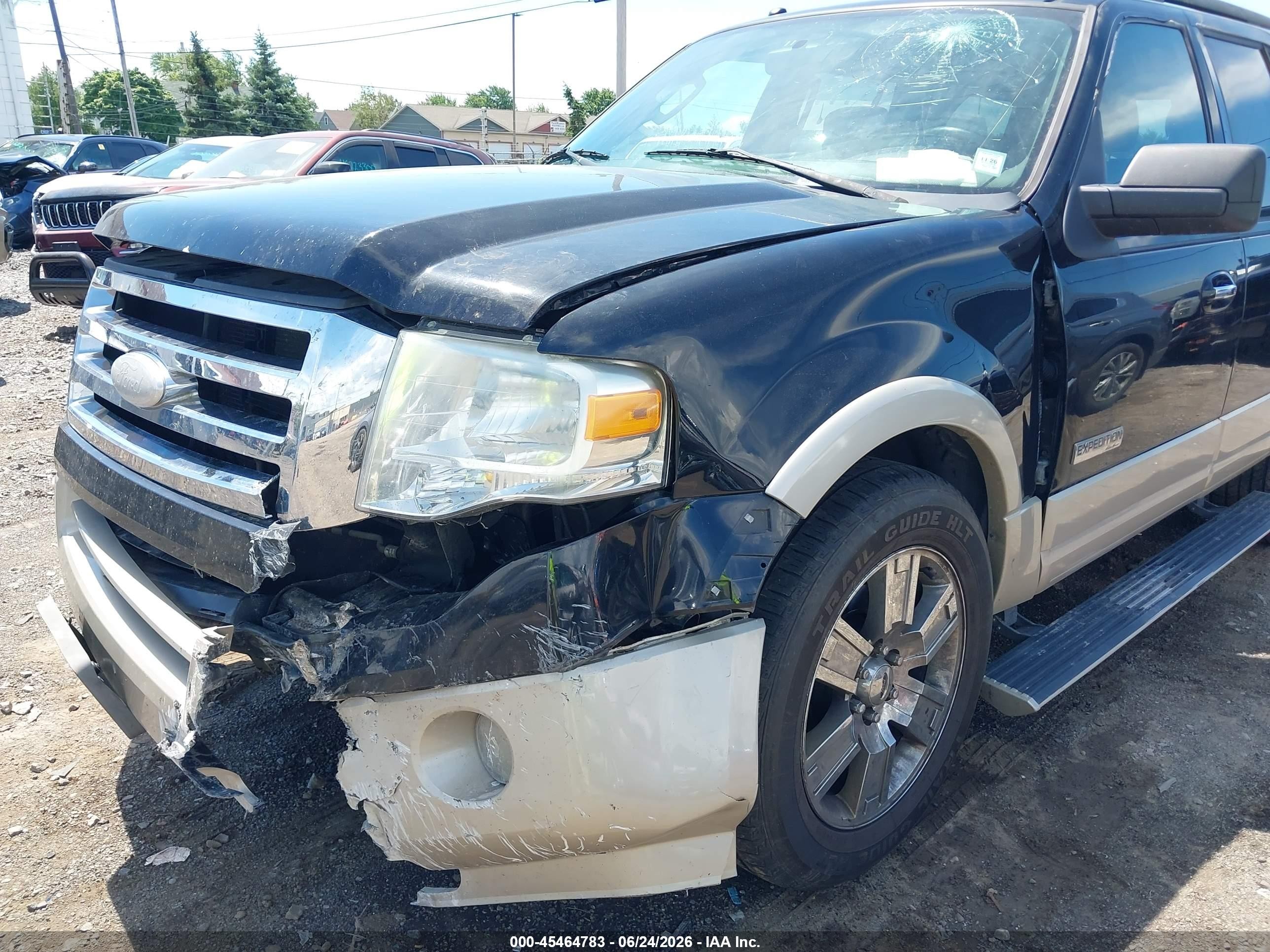 2008 Ford Expedition Eddie Bauer/king Ranch Black vin: 1FMFU185X8LA24879