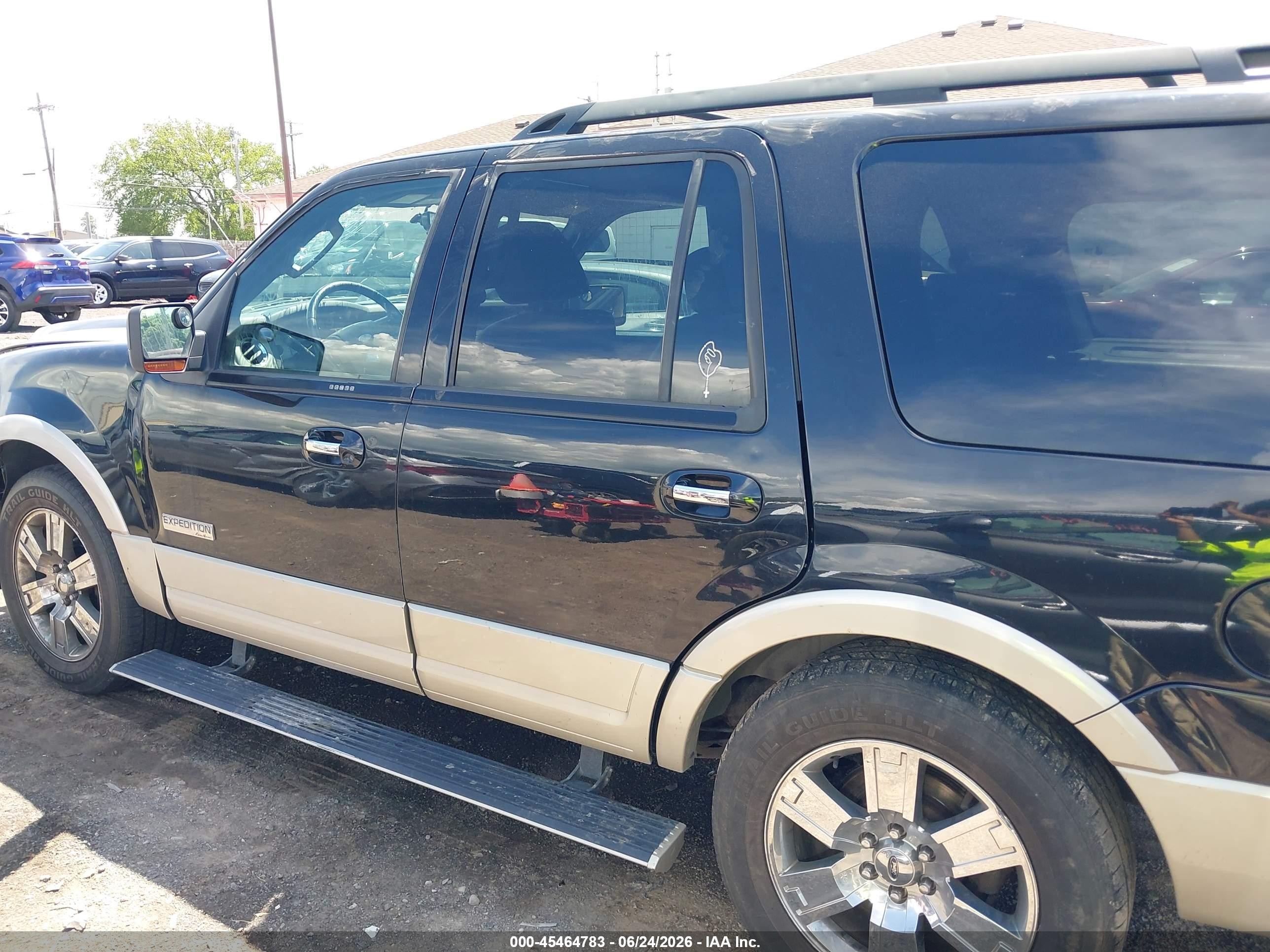 2008 Ford Expedition Eddie Bauer/king Ranch Black vin: 1FMFU185X8LA24879