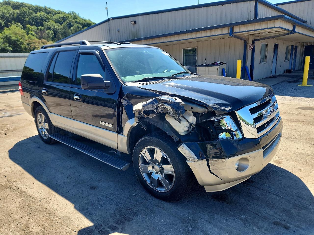 2008 Ford Expedition Eddie Bauer Black vin: 1FMFU185X8LA54707
