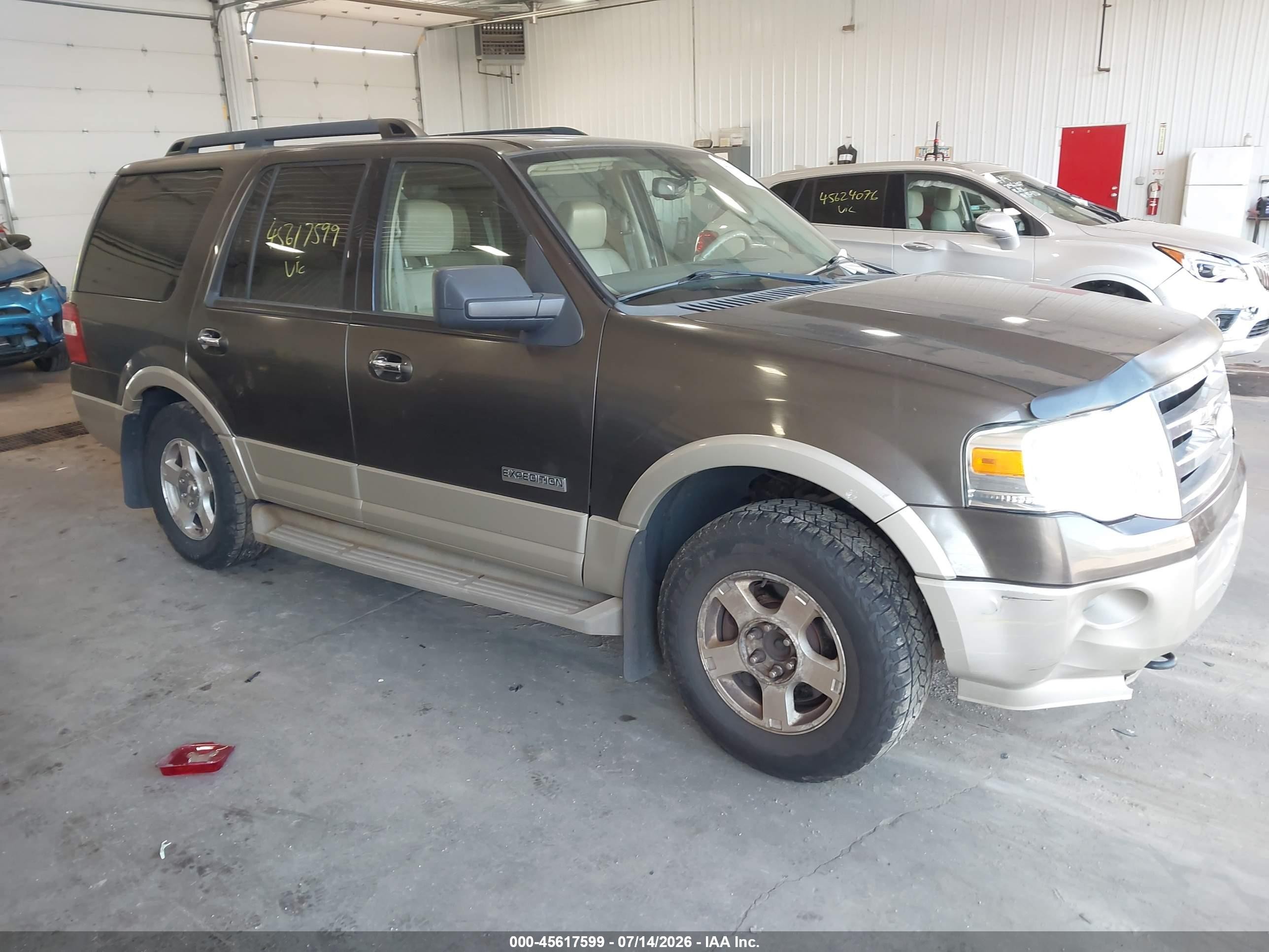 2008 Ford Expedition Eddie Bauer Brown vin: 1FMFU185X8LA76142