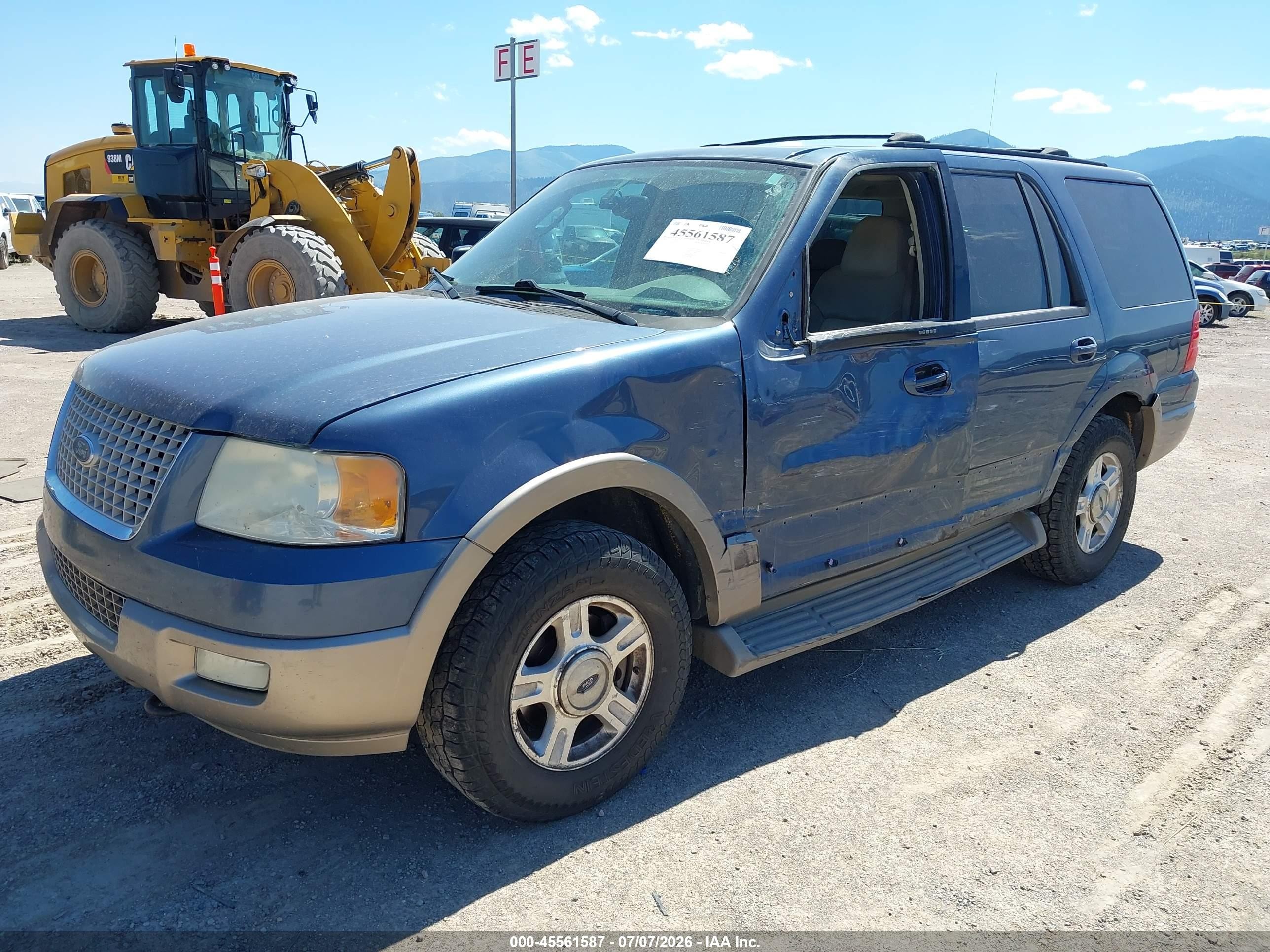 2004 Ford Expedition Eddie Bauer Blue vin: 1FMFU18L04LA47287