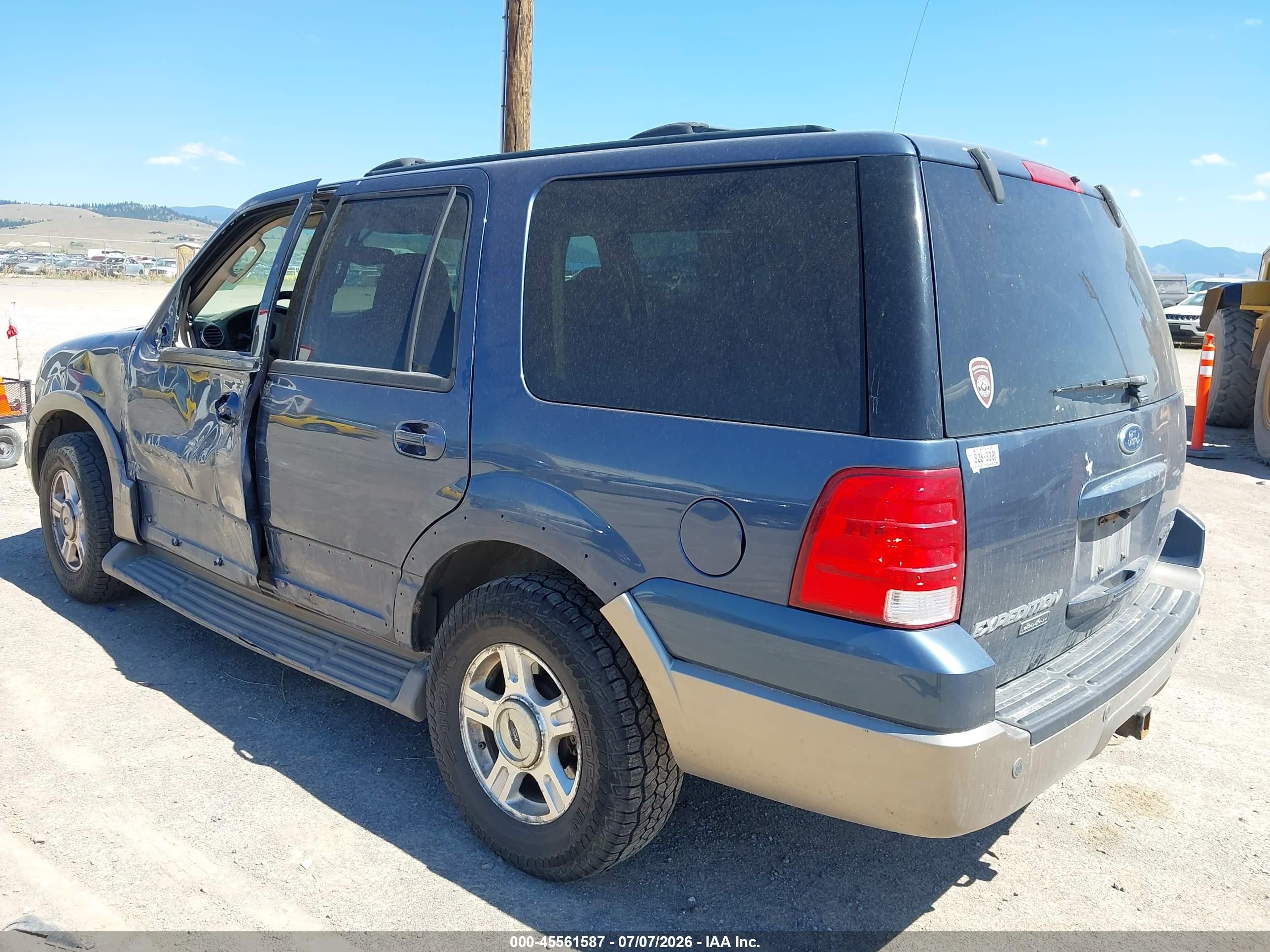 2004 Ford Expedition Eddie Bauer Blue vin: 1FMFU18L04LA47287