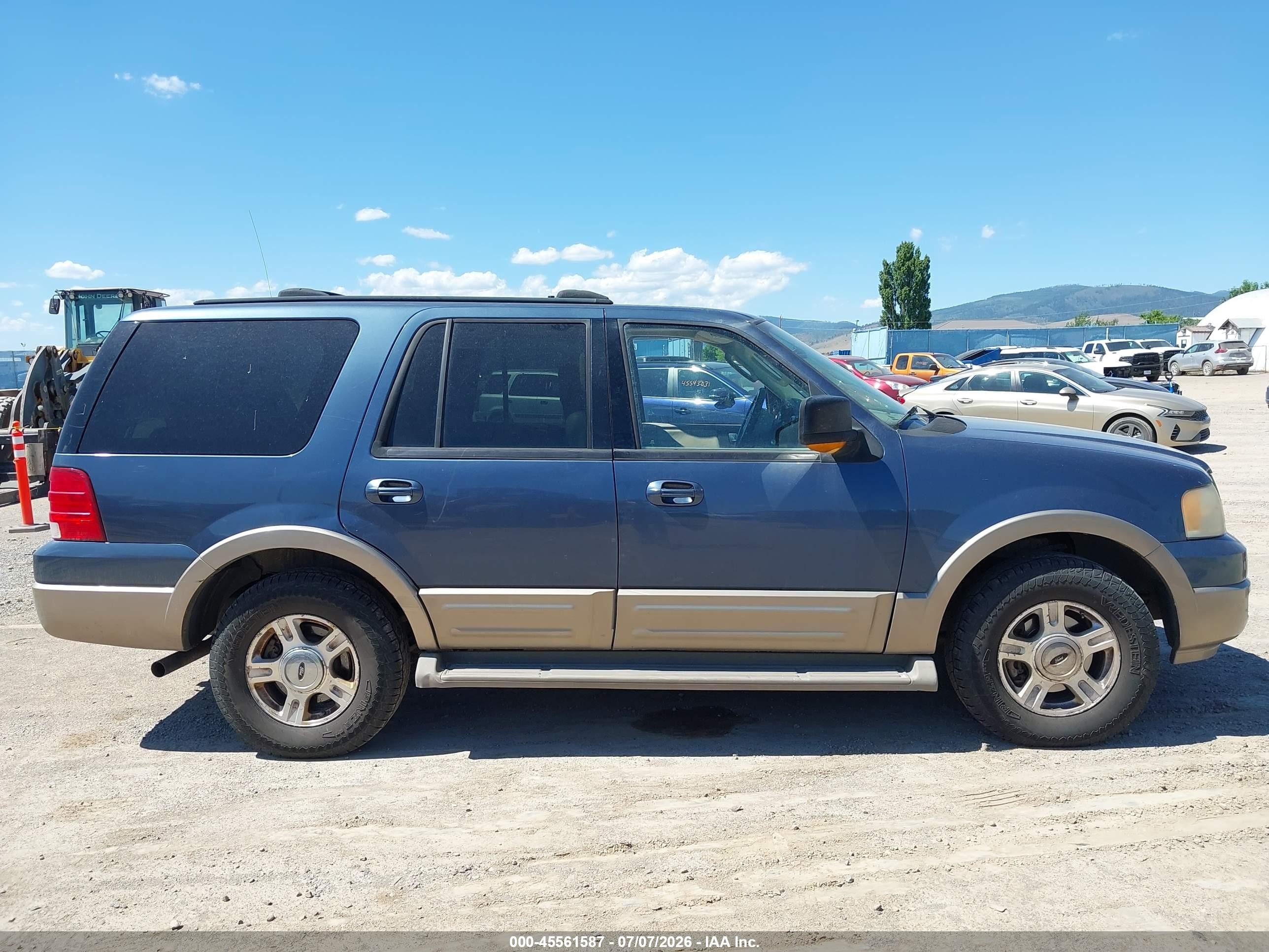 2004 Ford Expedition Eddie Bauer Blue vin: 1FMFU18L04LA47287