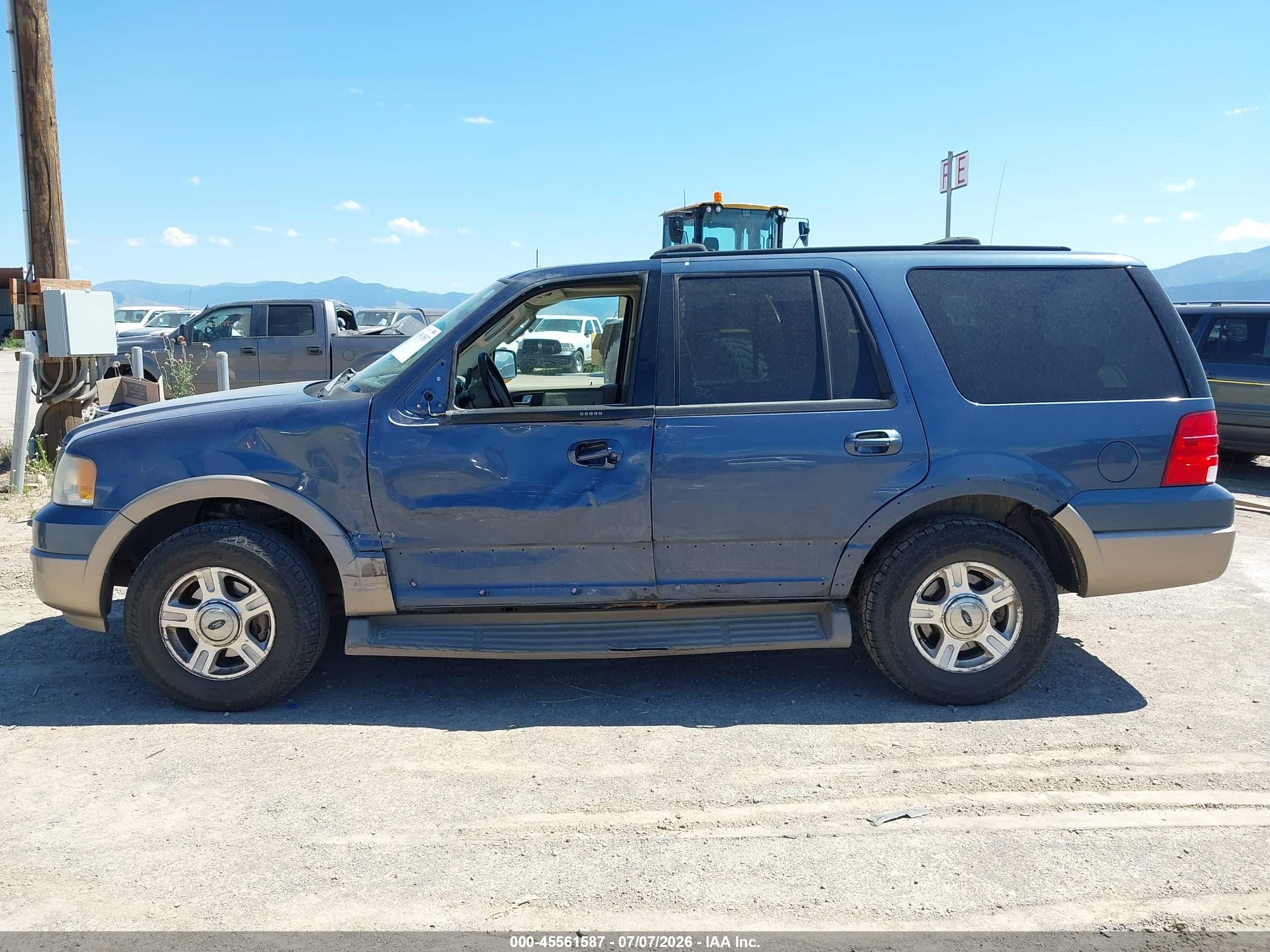 2004 Ford Expedition Eddie Bauer Blue vin: 1FMFU18L04LA47287