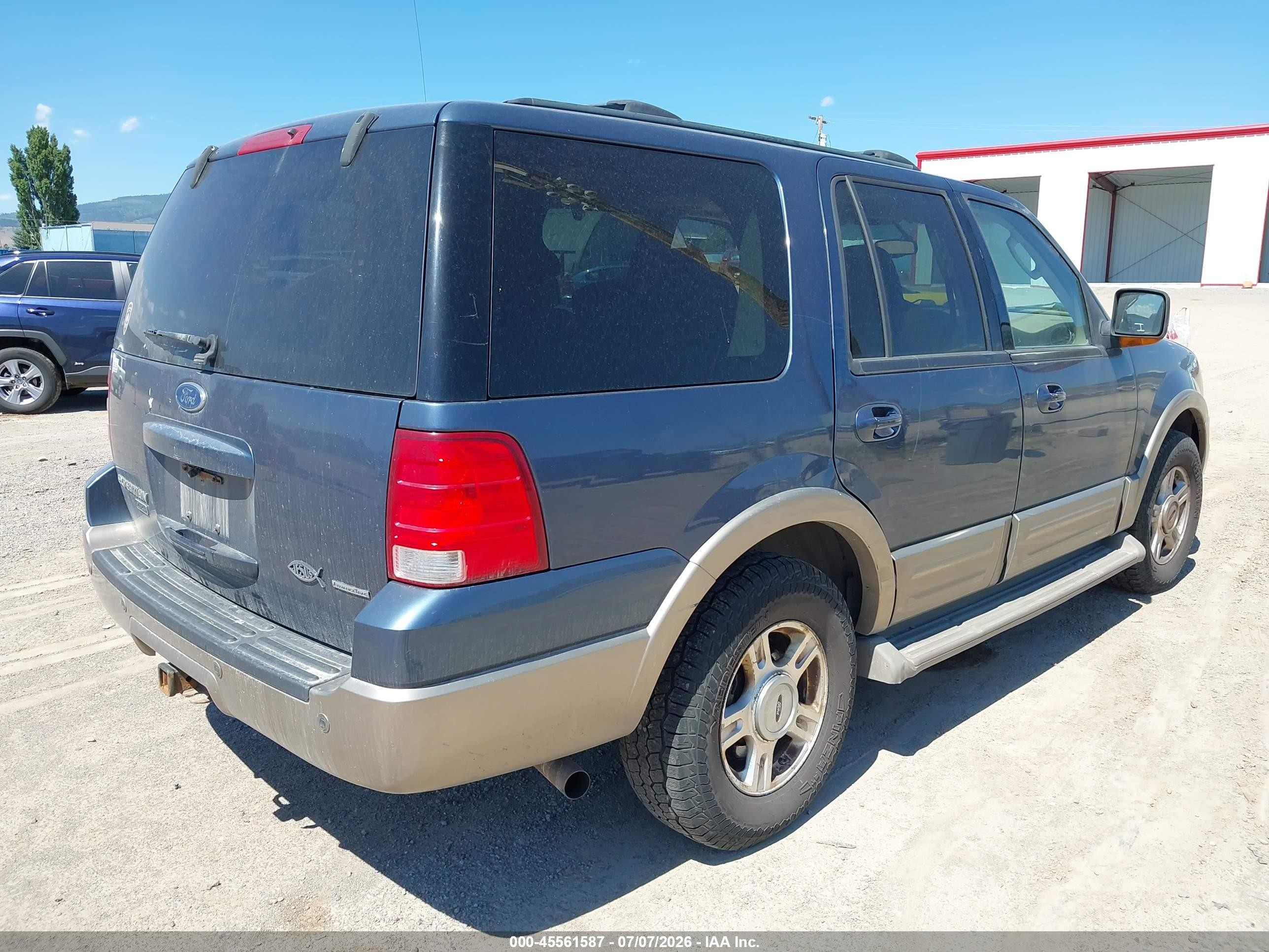 2004 Ford Expedition Eddie Bauer Blue vin: 1FMFU18L04LA47287