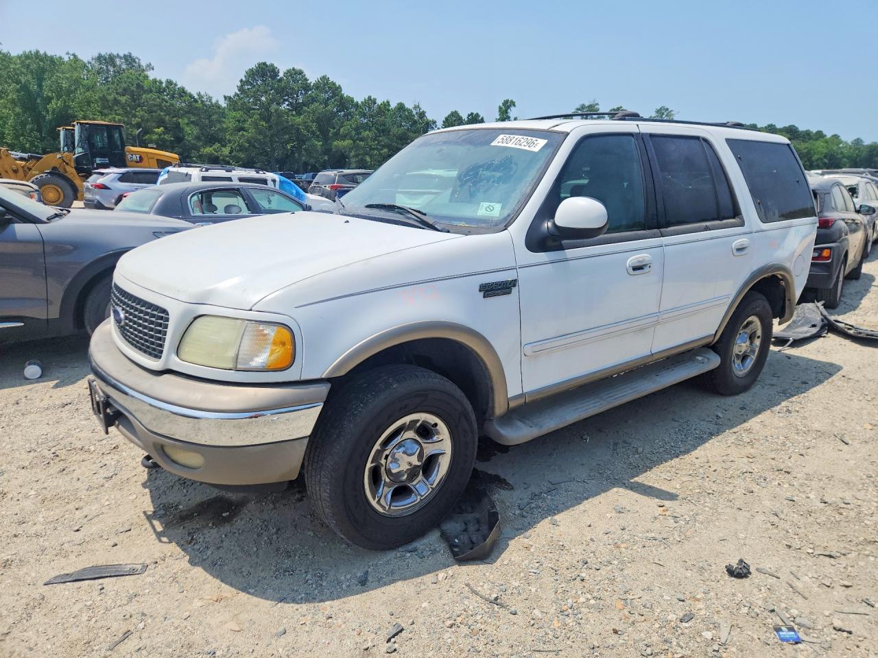 2002 Ford Expedition Eddie Bauer White vin: 1FMFU18L12LA13937