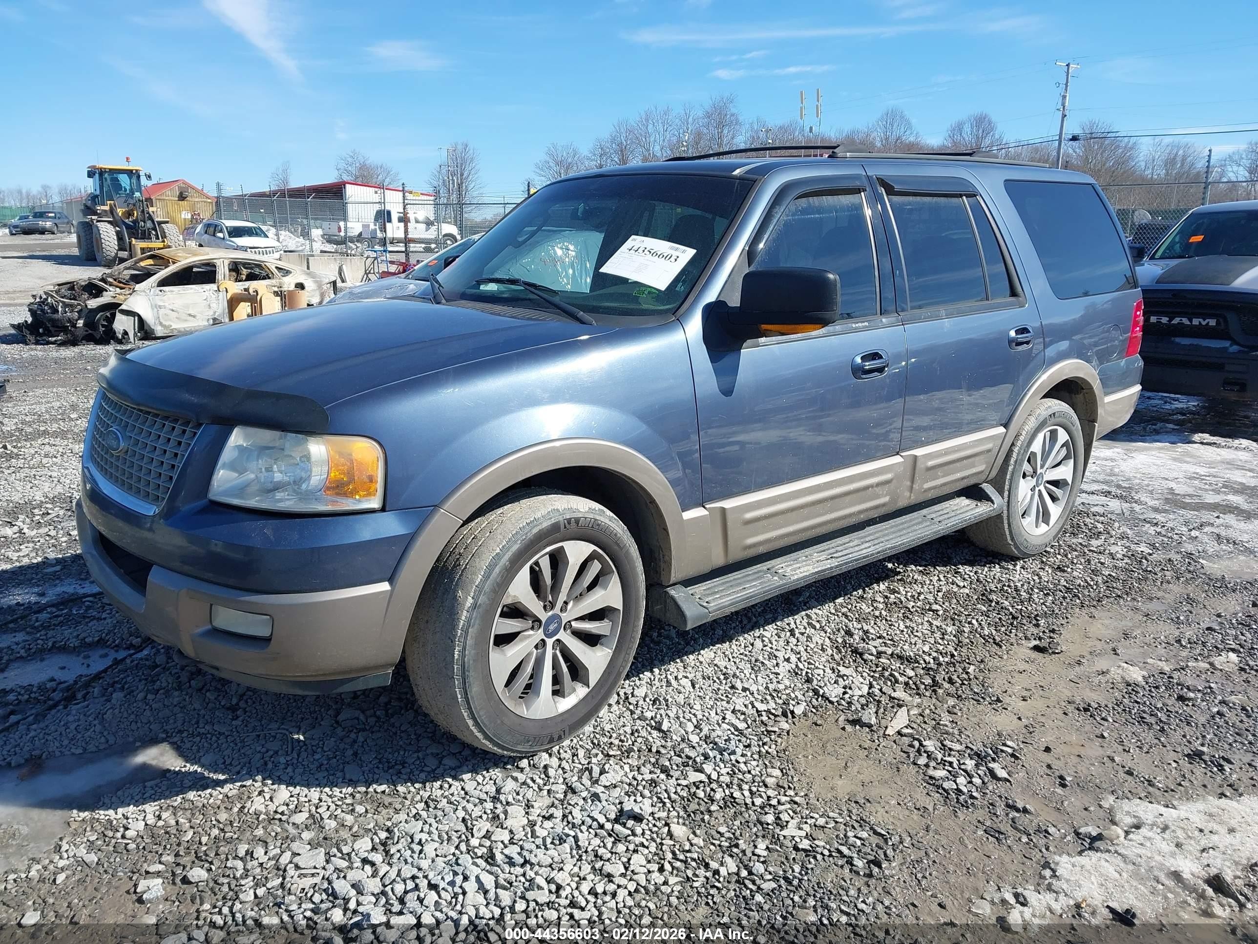 2003 Ford Expedition Eddie Bauer Blue vin: 1FMFU18L13LA98196