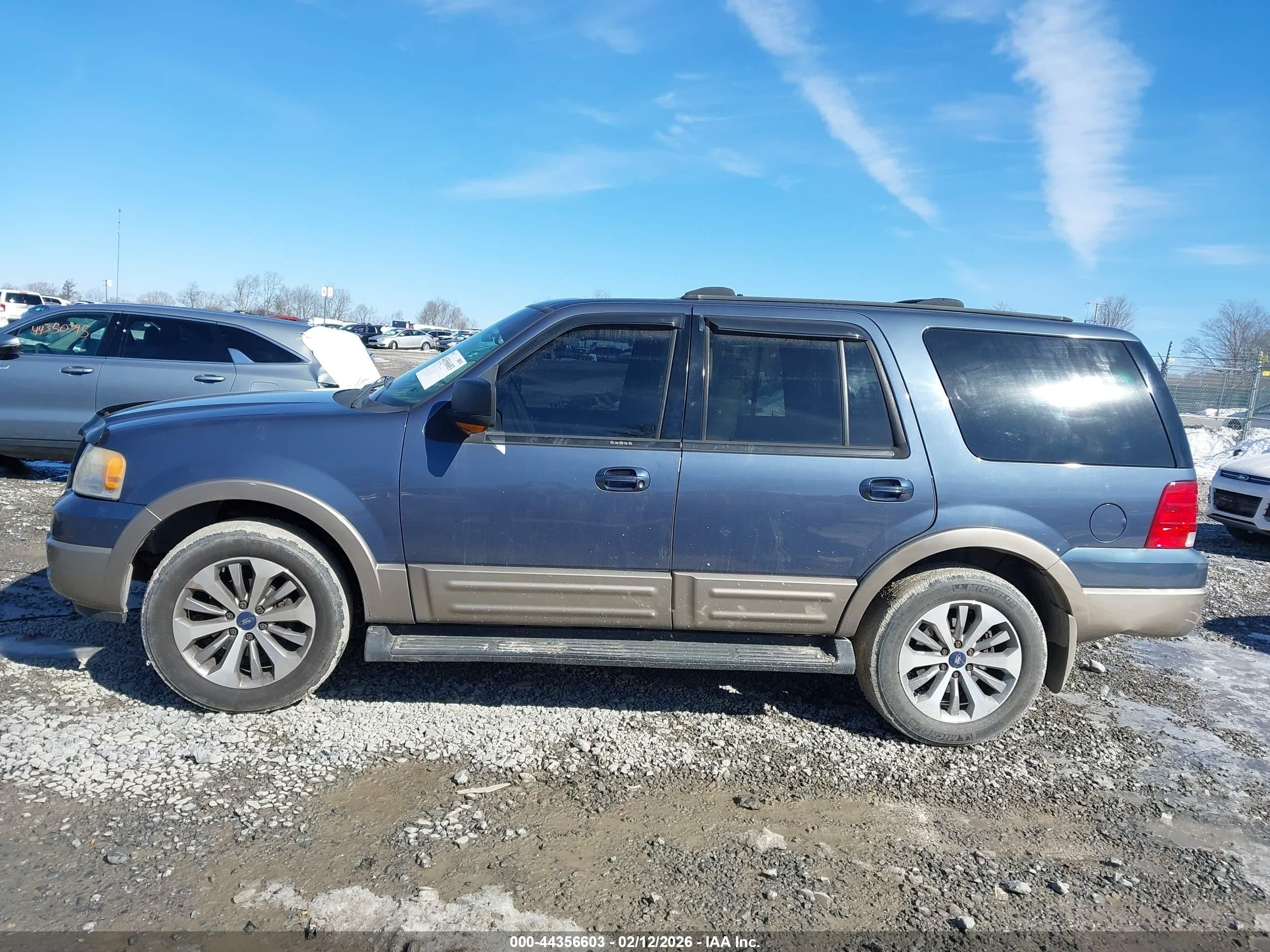 2003 Ford Expedition Eddie Bauer Blue vin: 1FMFU18L13LA98196