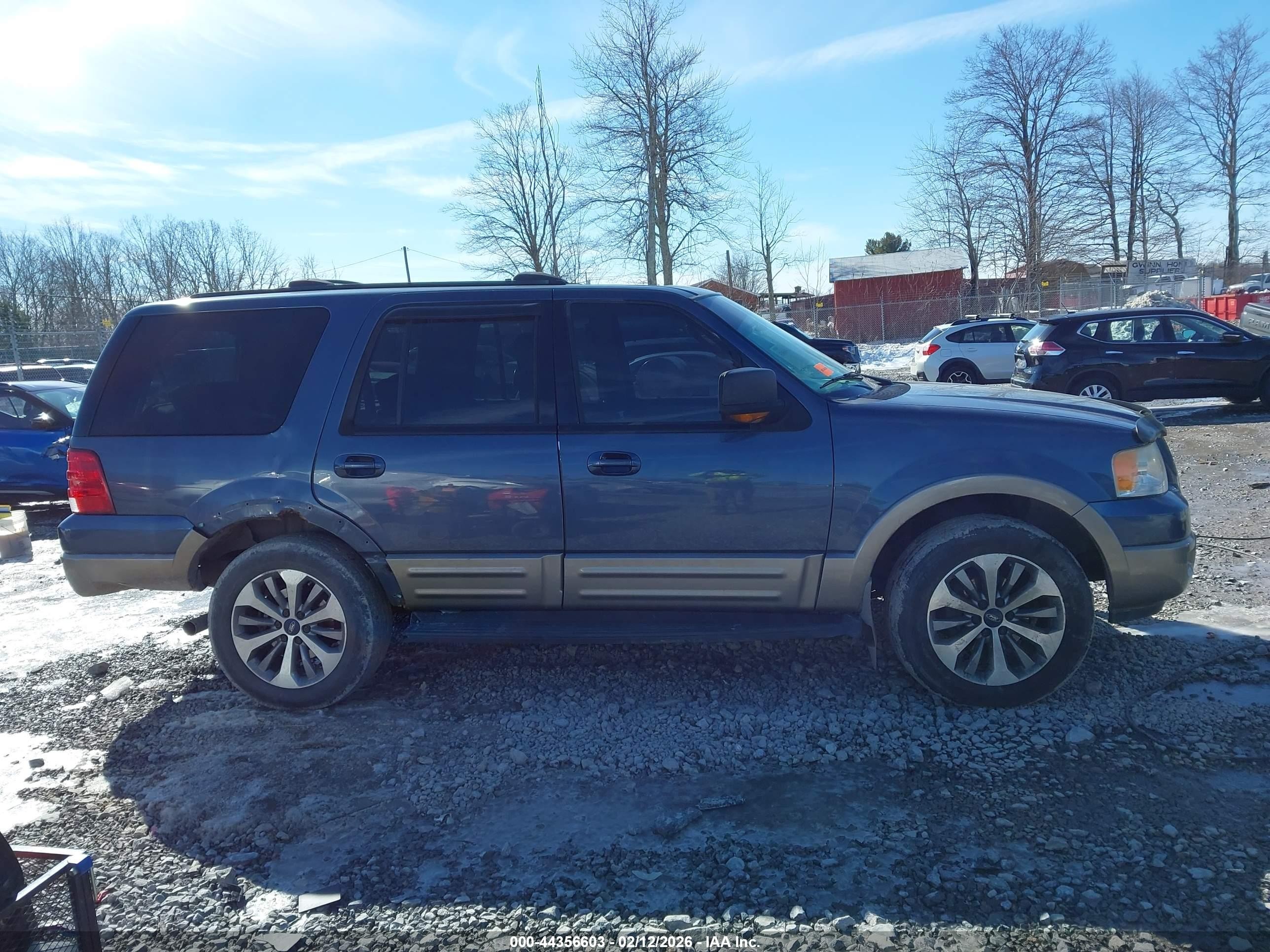 2003 Ford Expedition Eddie Bauer Blue vin: 1FMFU18L13LA98196