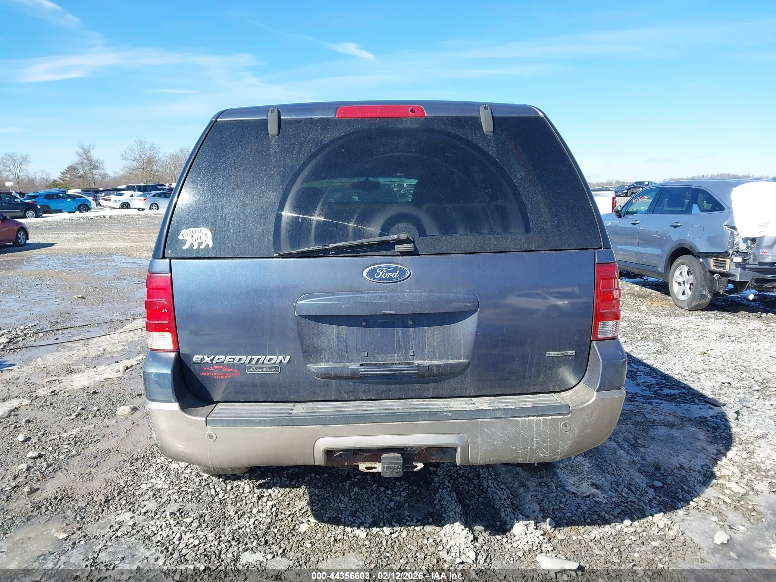 2003 Ford Expedition Eddie Bauer Blue vin: 1FMFU18L13LA98196