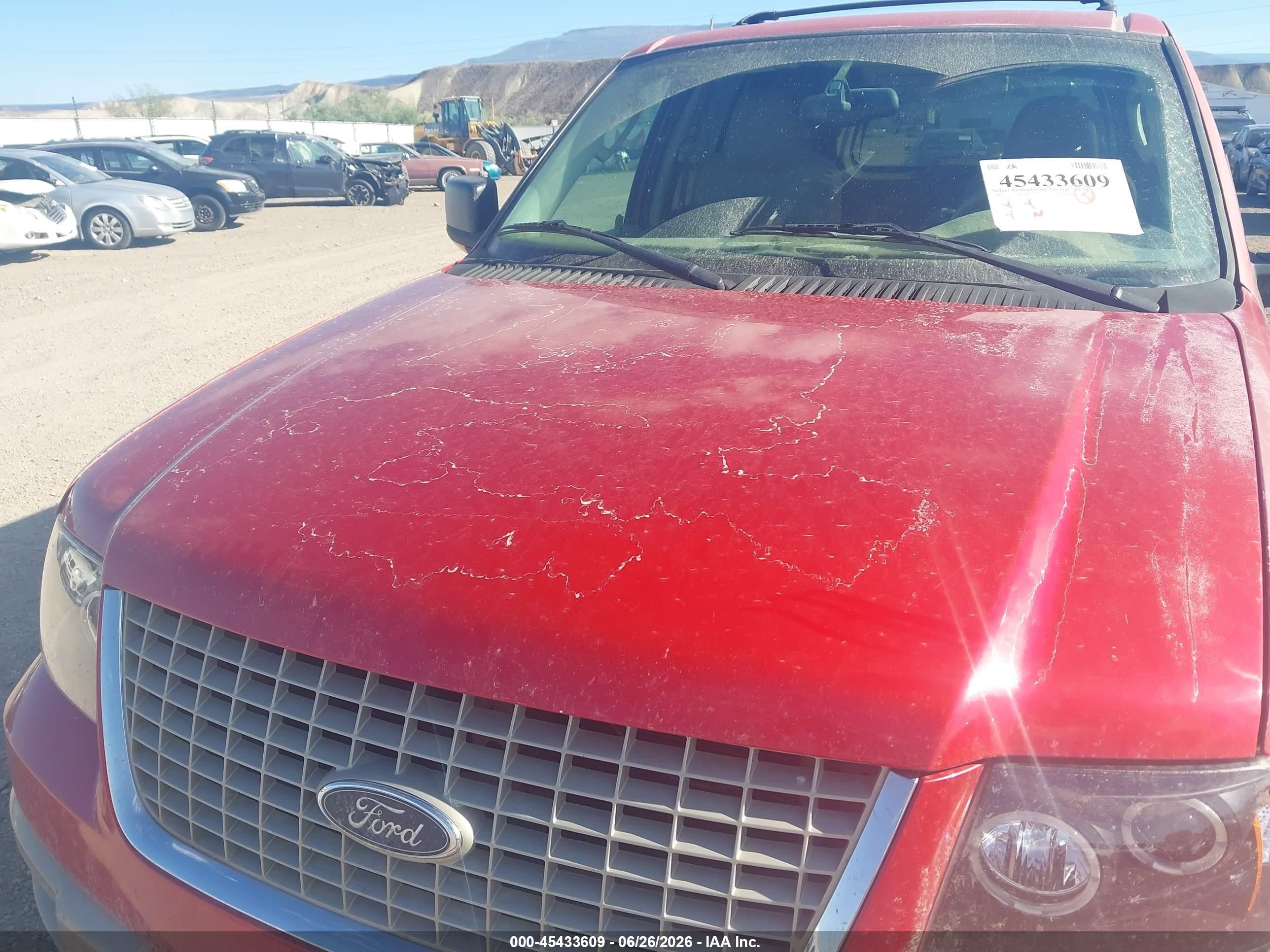 2003 Ford Expedition Eddie Bauer Red vin: 1FMFU18L13LB67016