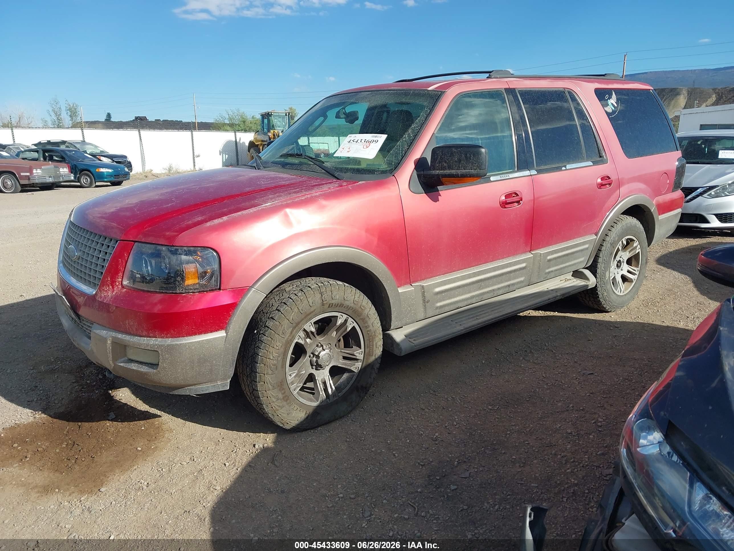 2003 Ford Expedition Eddie Bauer Red vin: 1FMFU18L13LB67016