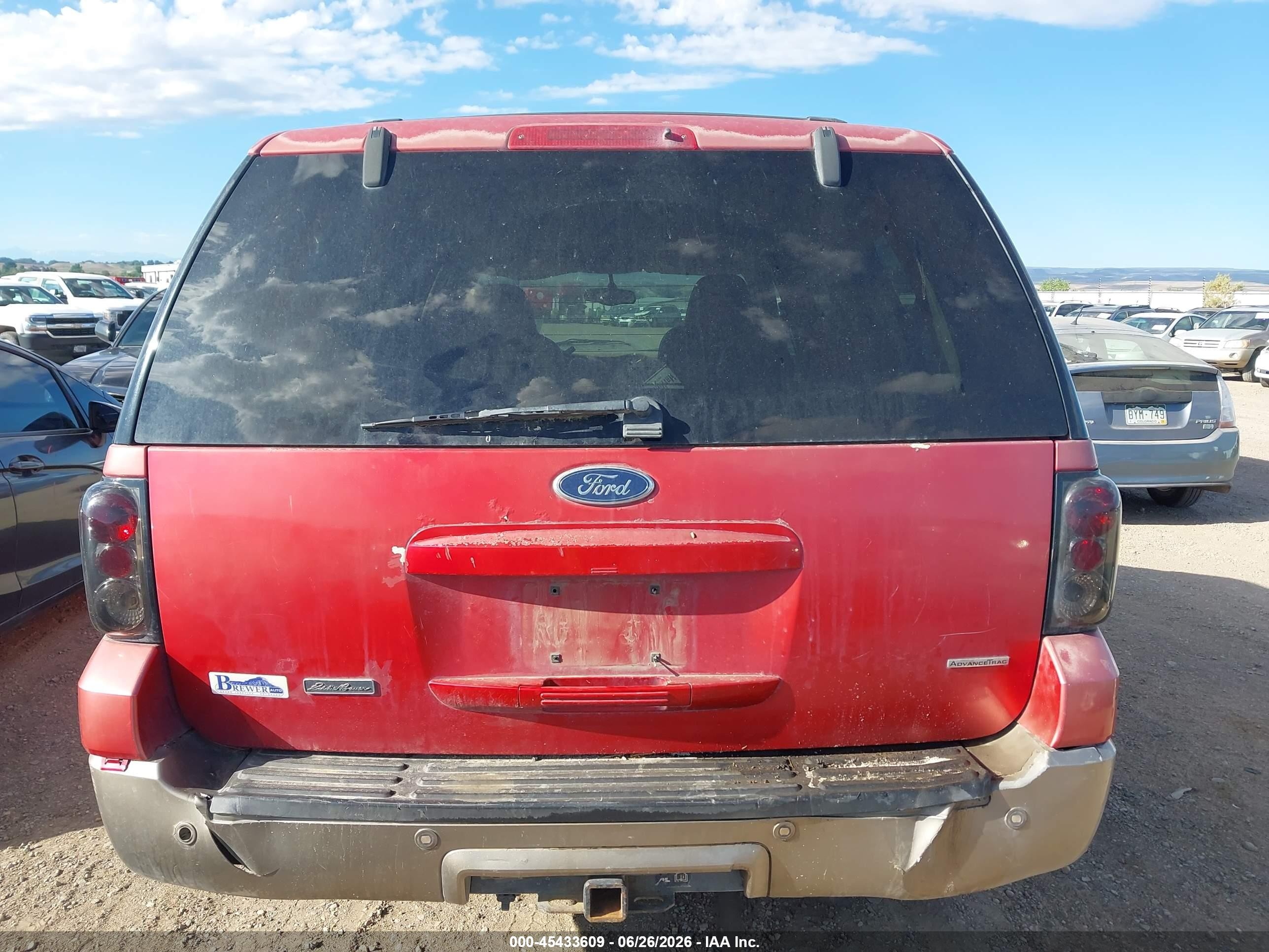 2003 Ford Expedition Eddie Bauer Red vin: 1FMFU18L13LB67016