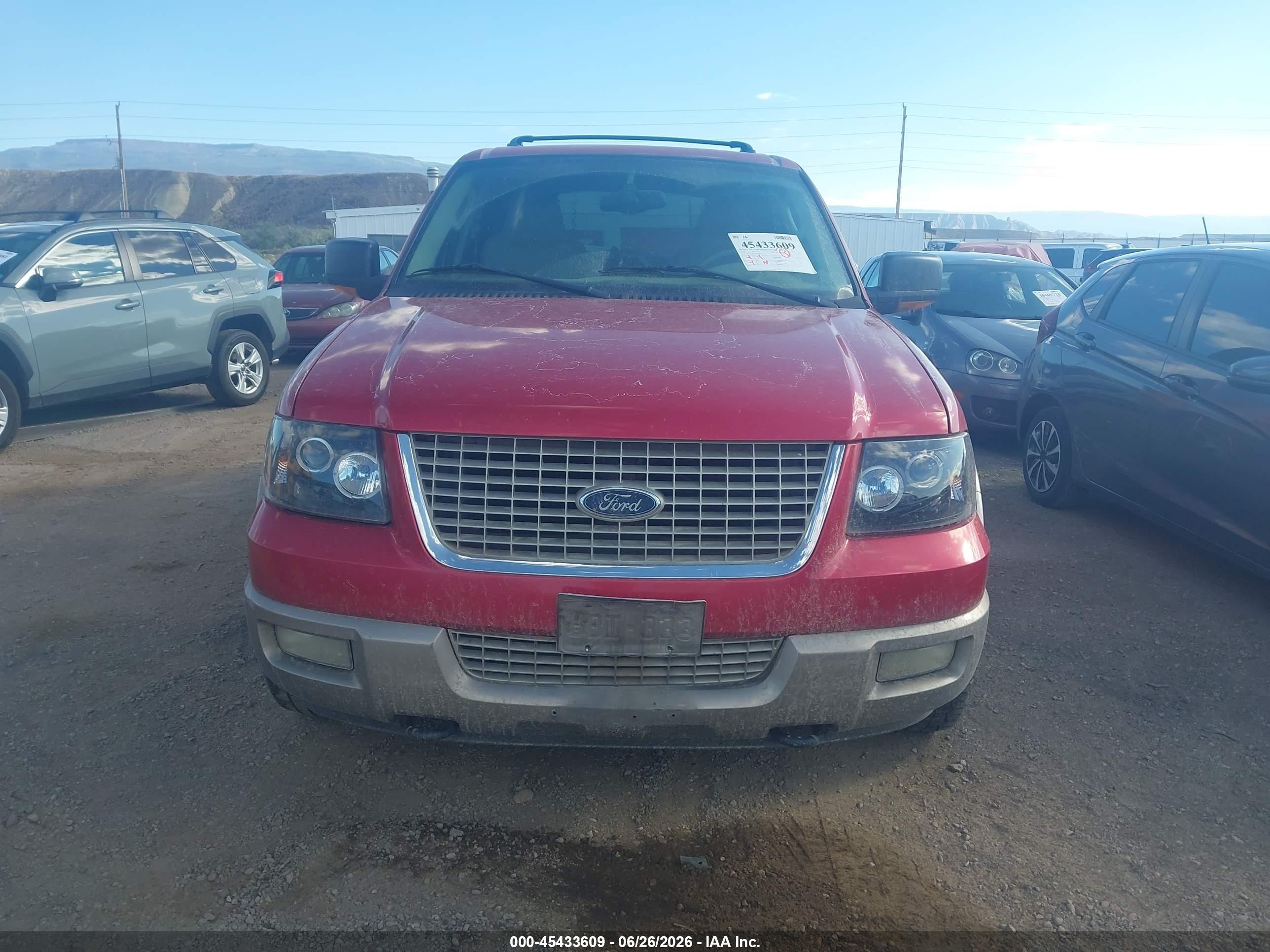 2003 Ford Expedition Eddie Bauer Red vin: 1FMFU18L13LB67016