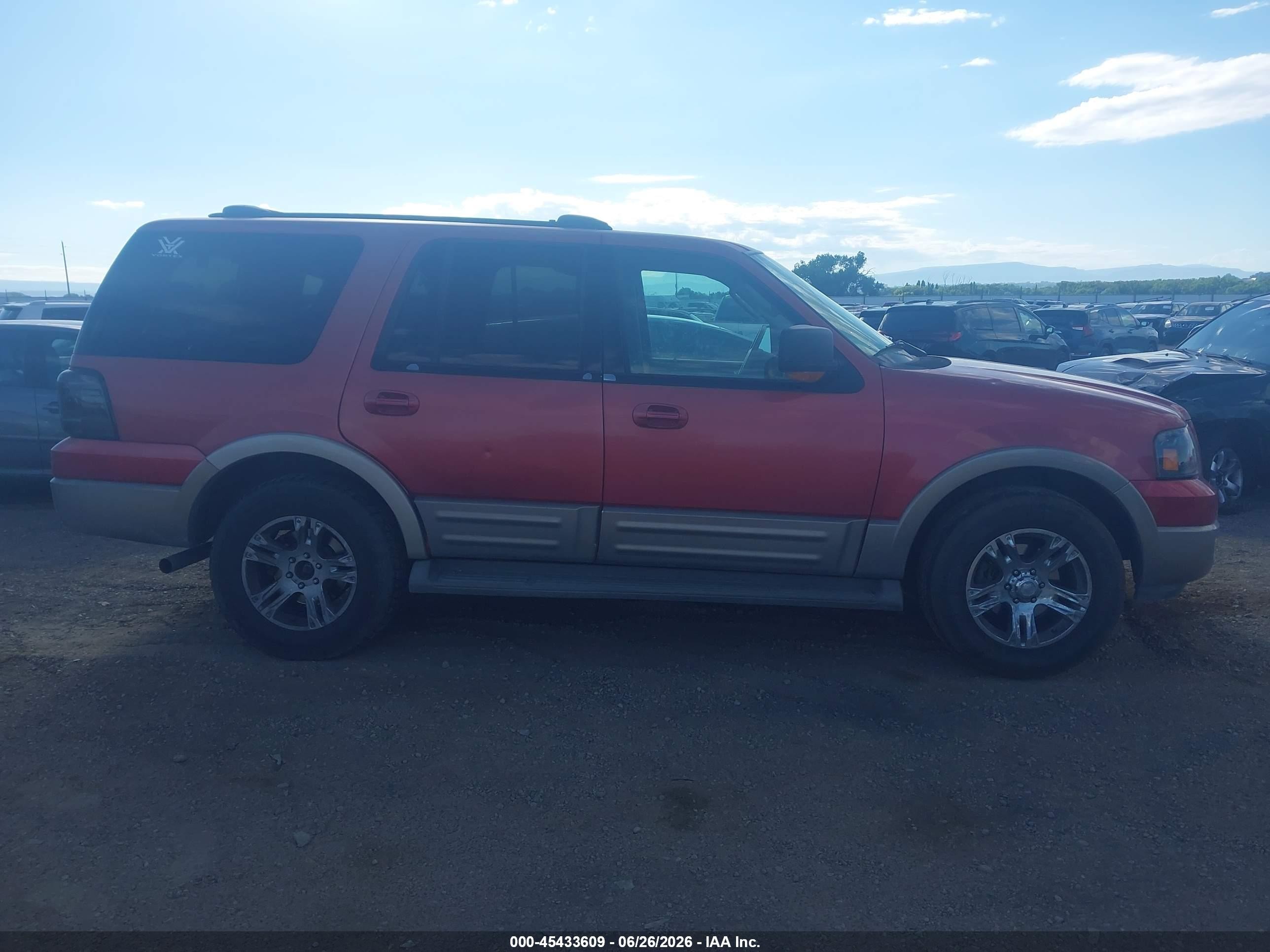 2003 Ford Expedition Eddie Bauer Red vin: 1FMFU18L13LB67016