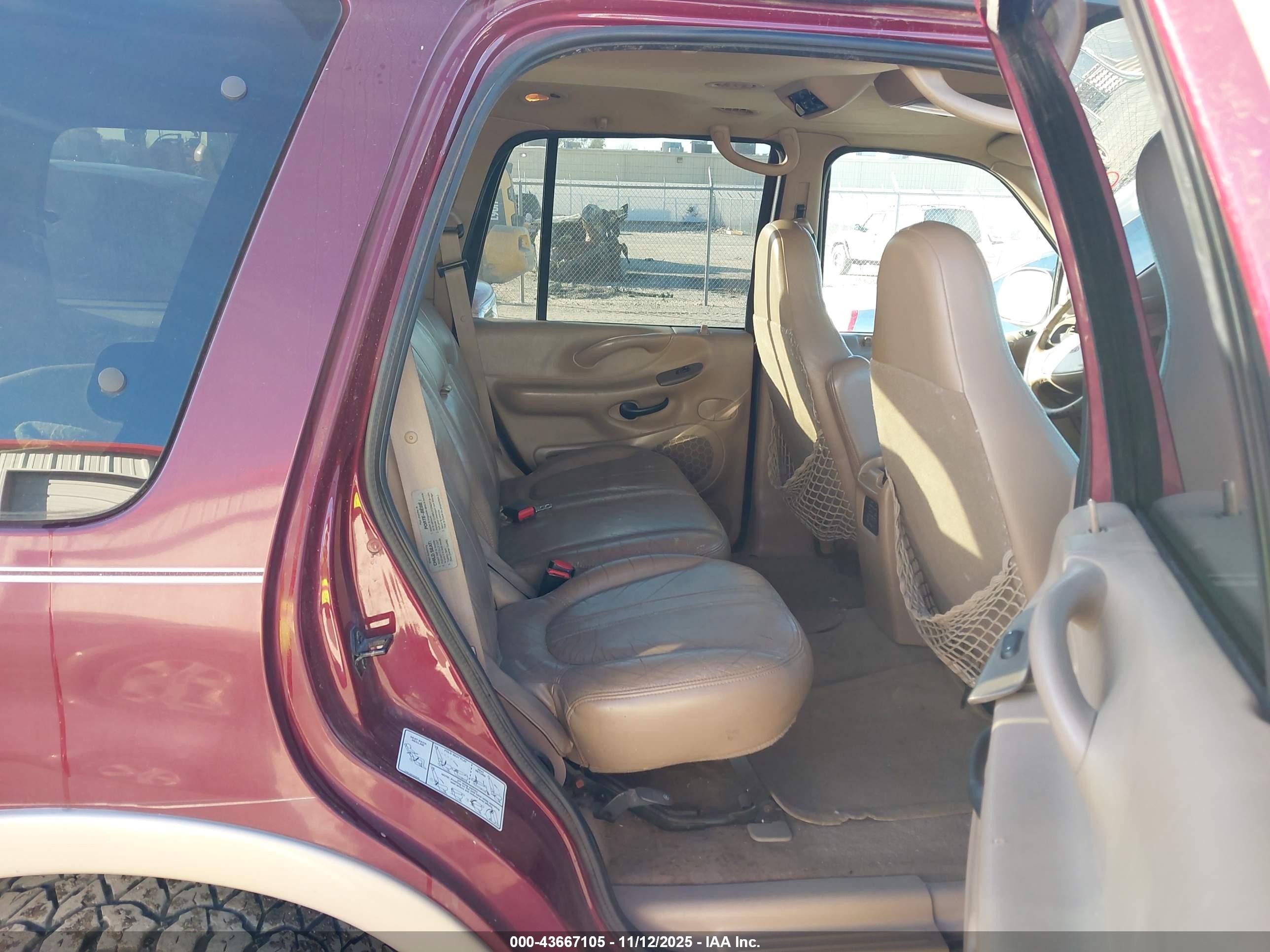 1997 Ford Expedition Eddie Bauer/xlt Бордовый vin: 1FMFU18L1VLC03919